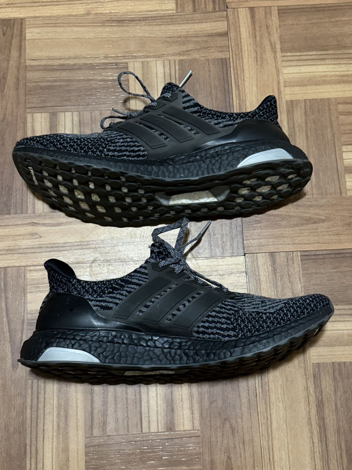 Adidas Adidas Ultra Boost 3.0 Black Silver Size US 11.5 / EU 44-45 - 2 Thumbnail