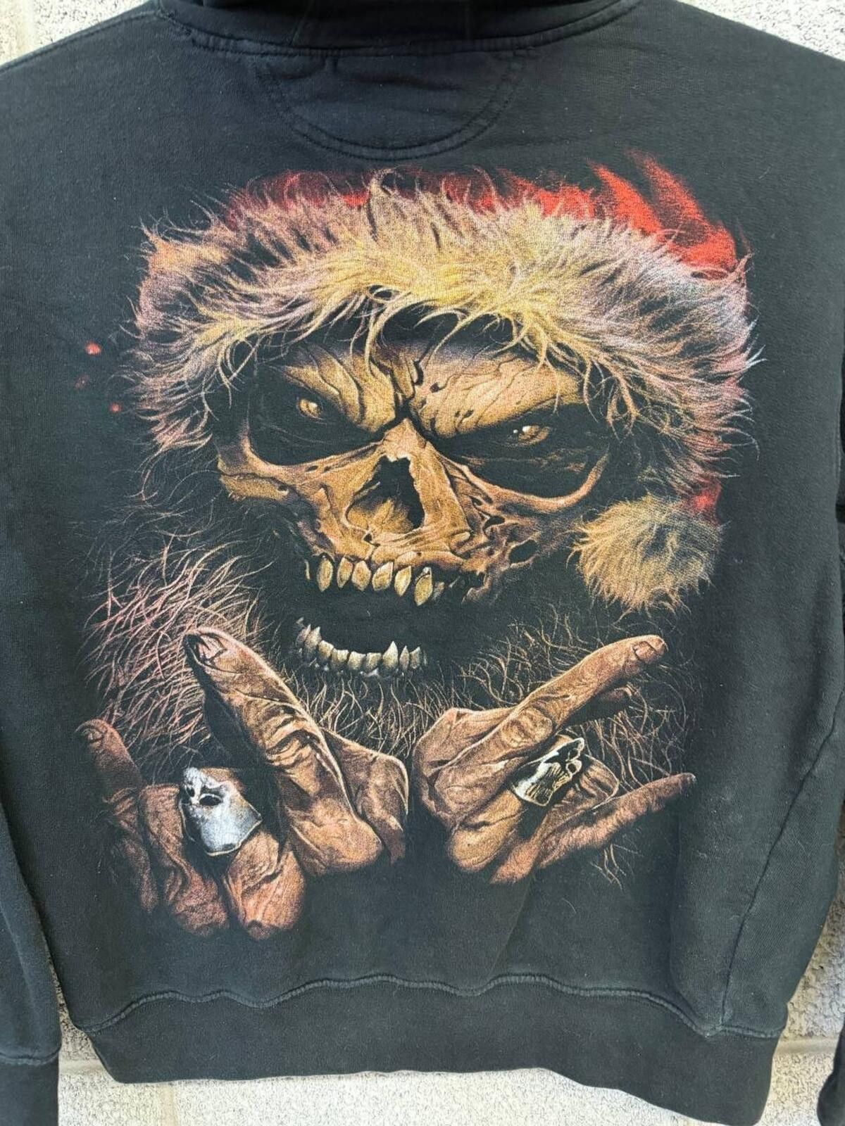Other Spiral Direct Skull Santa Gothic Hoodie XXL Black Metal Size US XXL / EU 58 / 5 - 4 Thumbnail