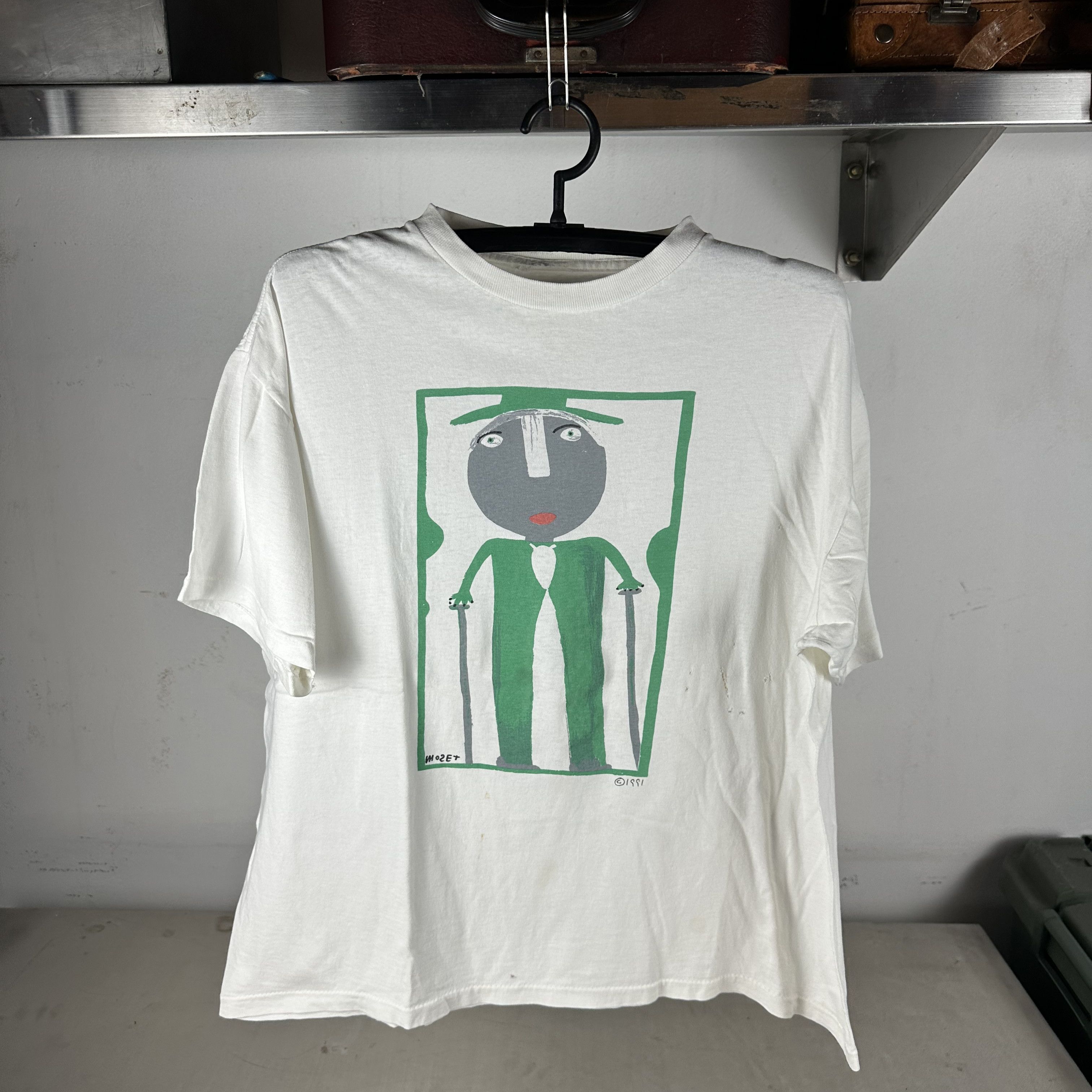 Vintage ​​​​1991 Mose Tolliver Art Moset Single Stitch T-shirt Size US XL / EU 56 / 4 - 1 Thumbnail