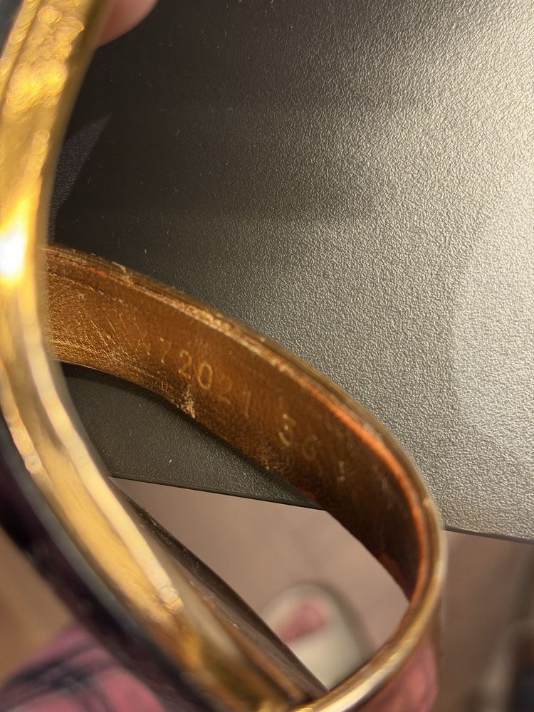 Saint Laurent Paris Saint Laurent Gold Heels Size US 6 / IT 36 - 8 Thumbnail