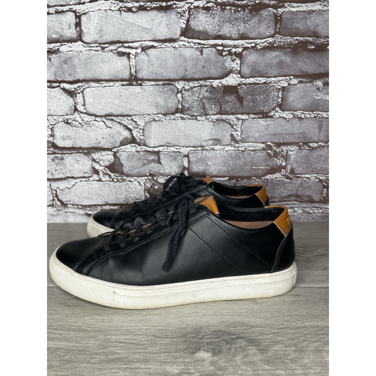 Other BYLT Everyday Shoes Black Leather Lace Up Casual Low Sneaker Size US 9 / EU 42 - 16 Thumbnail