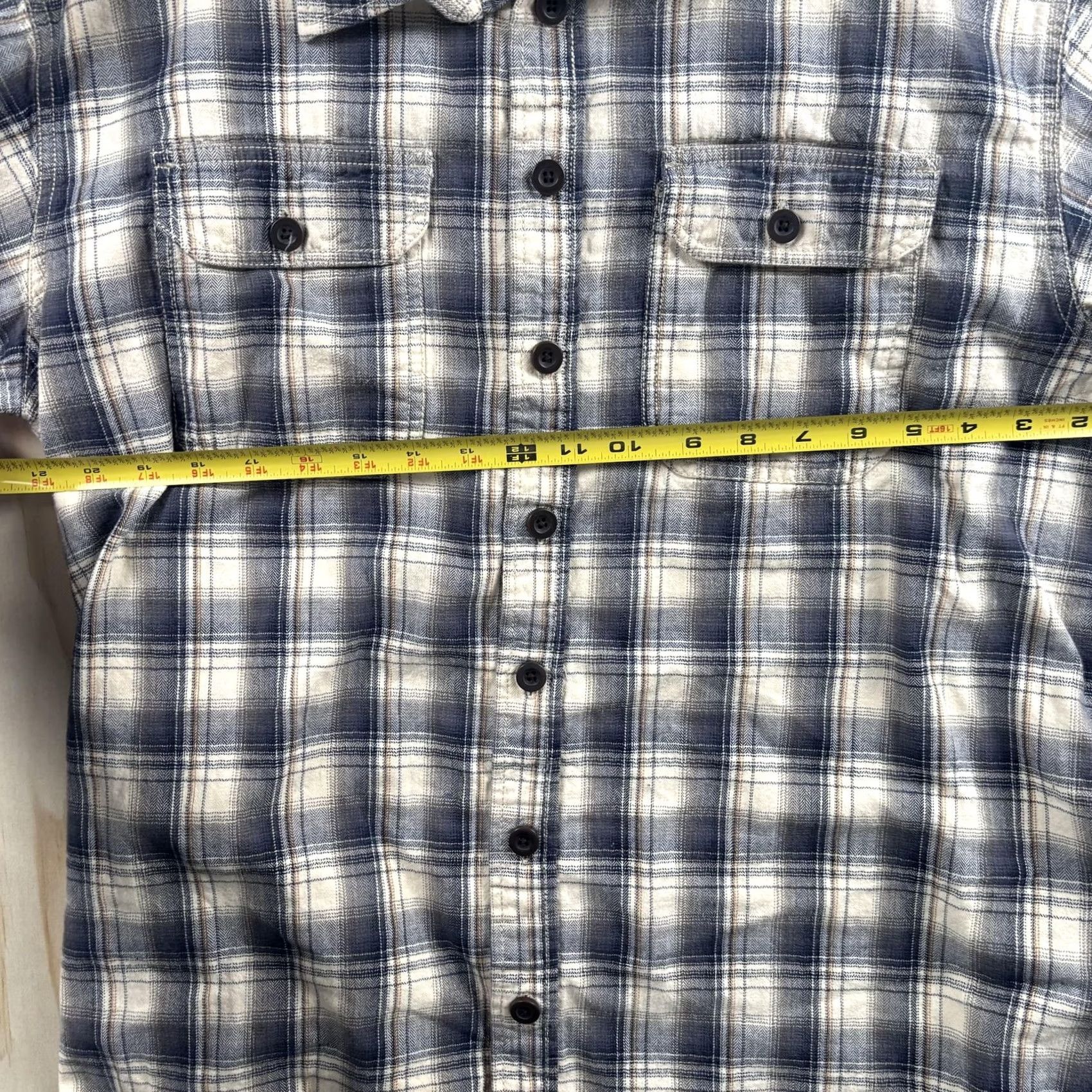 Vintage RedHead Flannel Shirt Mens LT Blue Plaid Long Sleeve Button Up Soft Casual Shirt Size US L / EU 52-54 / 3 - 4 Thumbnail