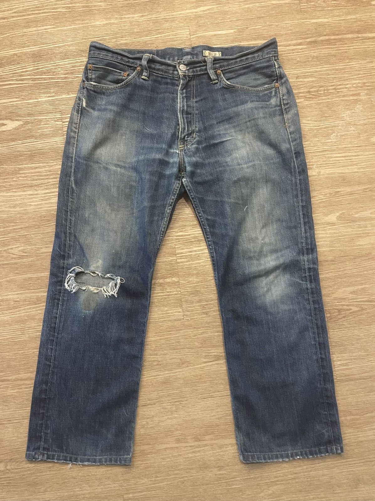Polo Ralph Lauren × Vintage Vintage Polo Ralph Lauren blue denim pants Size US 34 / EU 50 - 1 Thumbnail