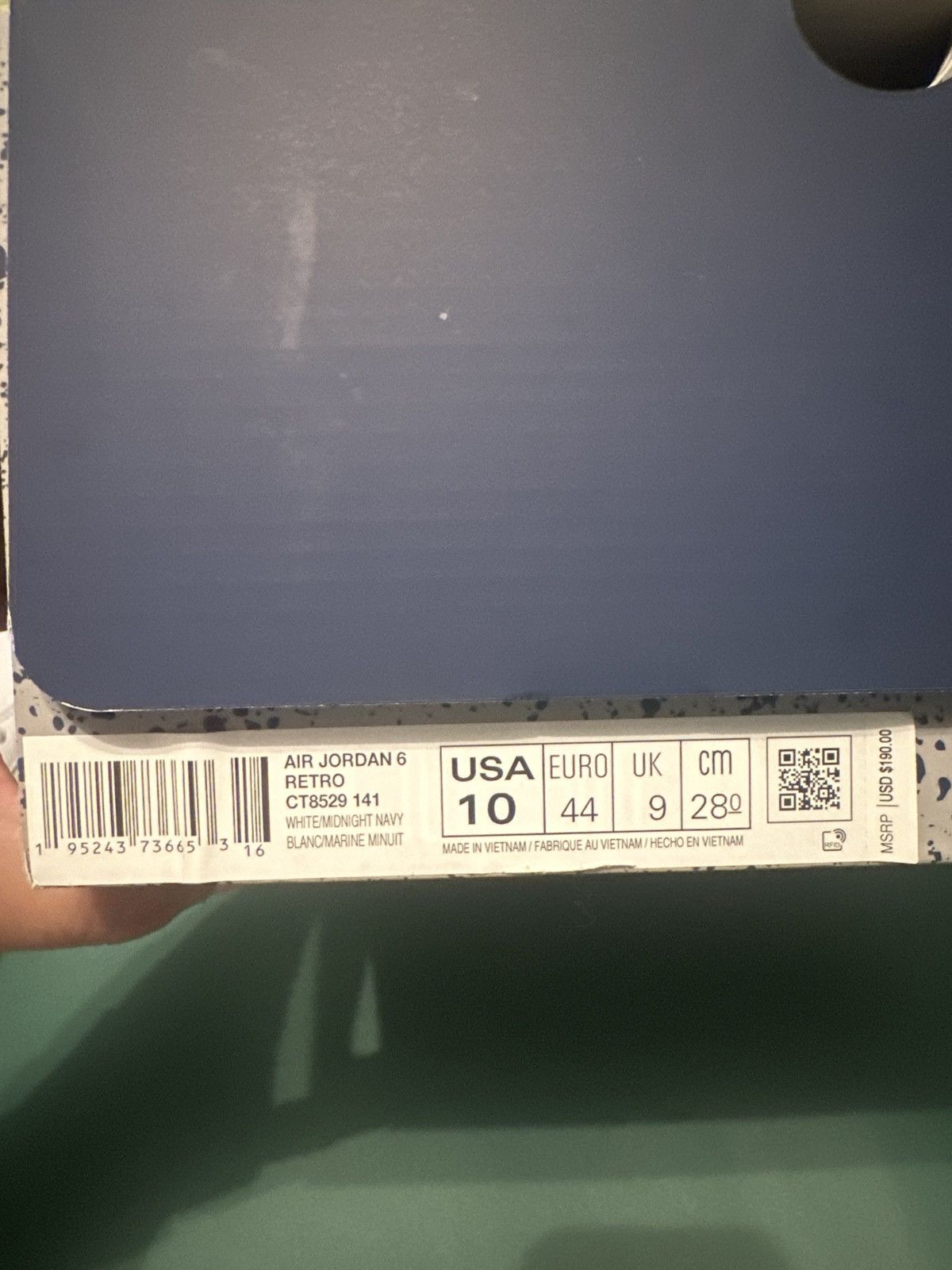 Jordan Brand Air Jordan 6 retro ‘Midnight Navy’ 2022 Size US 10 / EU 43 - 7 Thumbnail