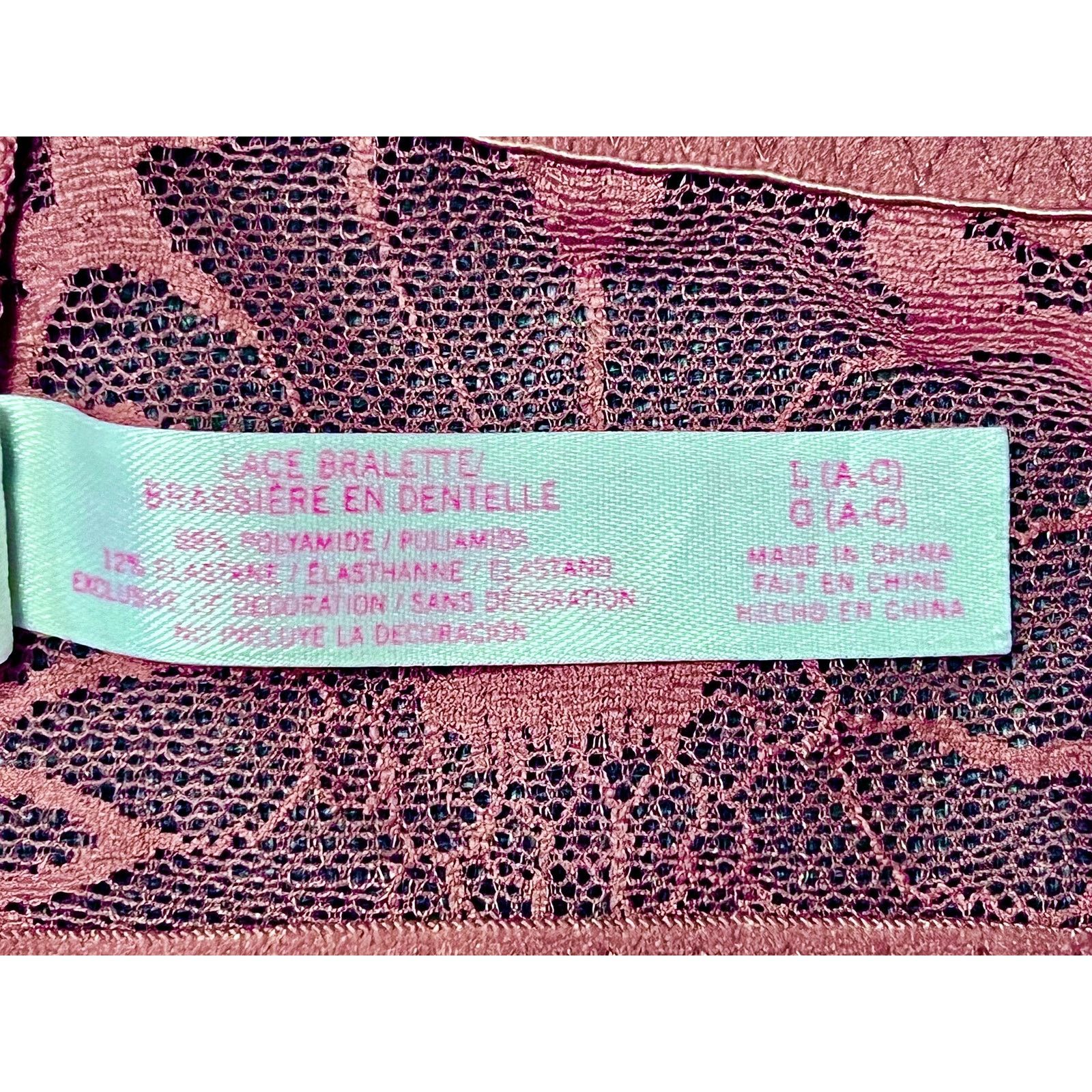 Pink Victoria Secret Bralette-PINK-Mauve Color-Size L-No Padding Size ONE SIZE - 4 Thumbnail