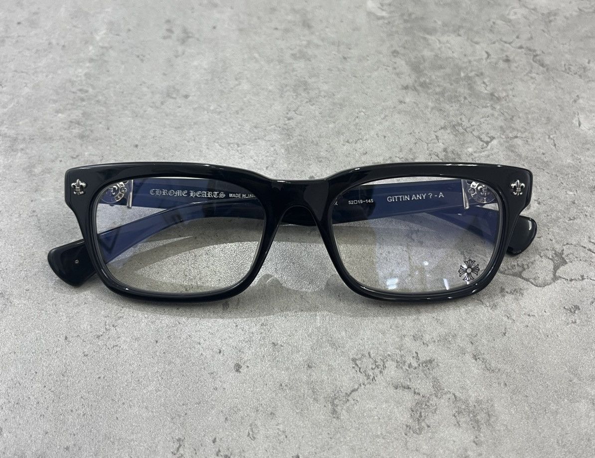 Chrome Hearts Chrome Hearts GITTIN ANY ? Black Glasses Size ONE SIZE - 7 Thumbnail