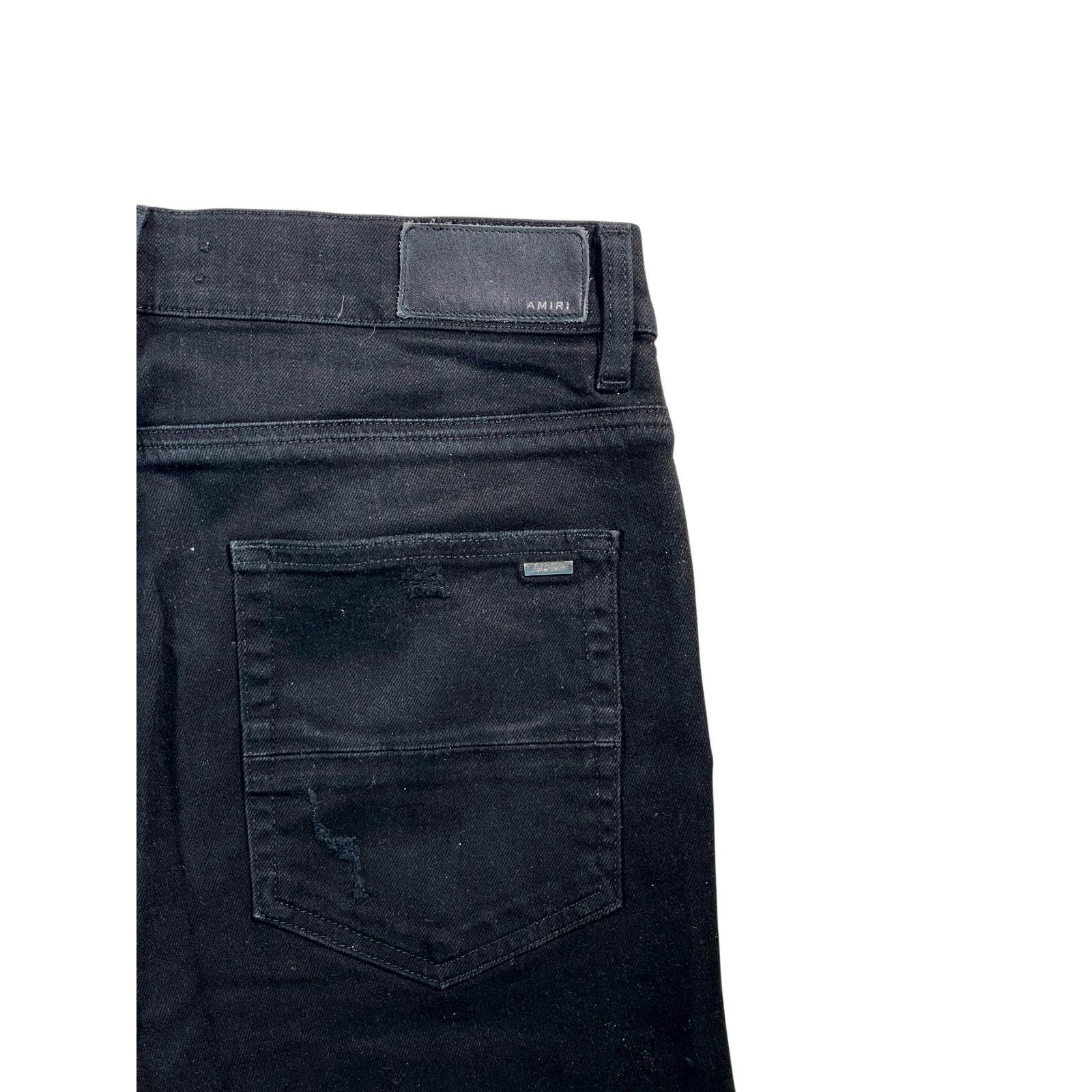 Amiri Amiri Plain Thrasher Black Wash Jeans Size US 33 - 3 Thumbnail