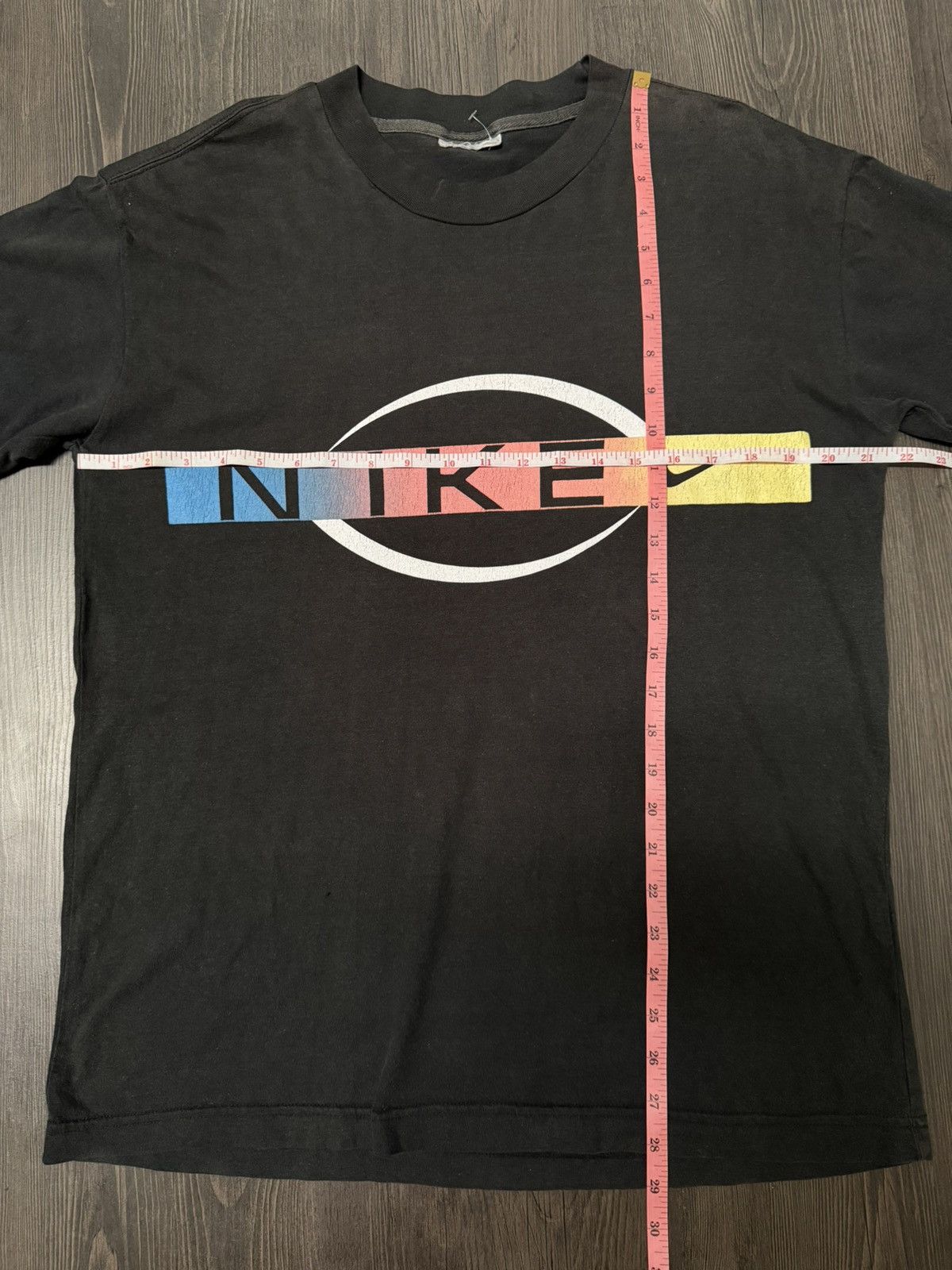 Nike Vintage 90s Nike Court Gradient Horizontal Swoosh T-Shirt Size US L / EU 52-54 / 3 - 6 Thumbnail