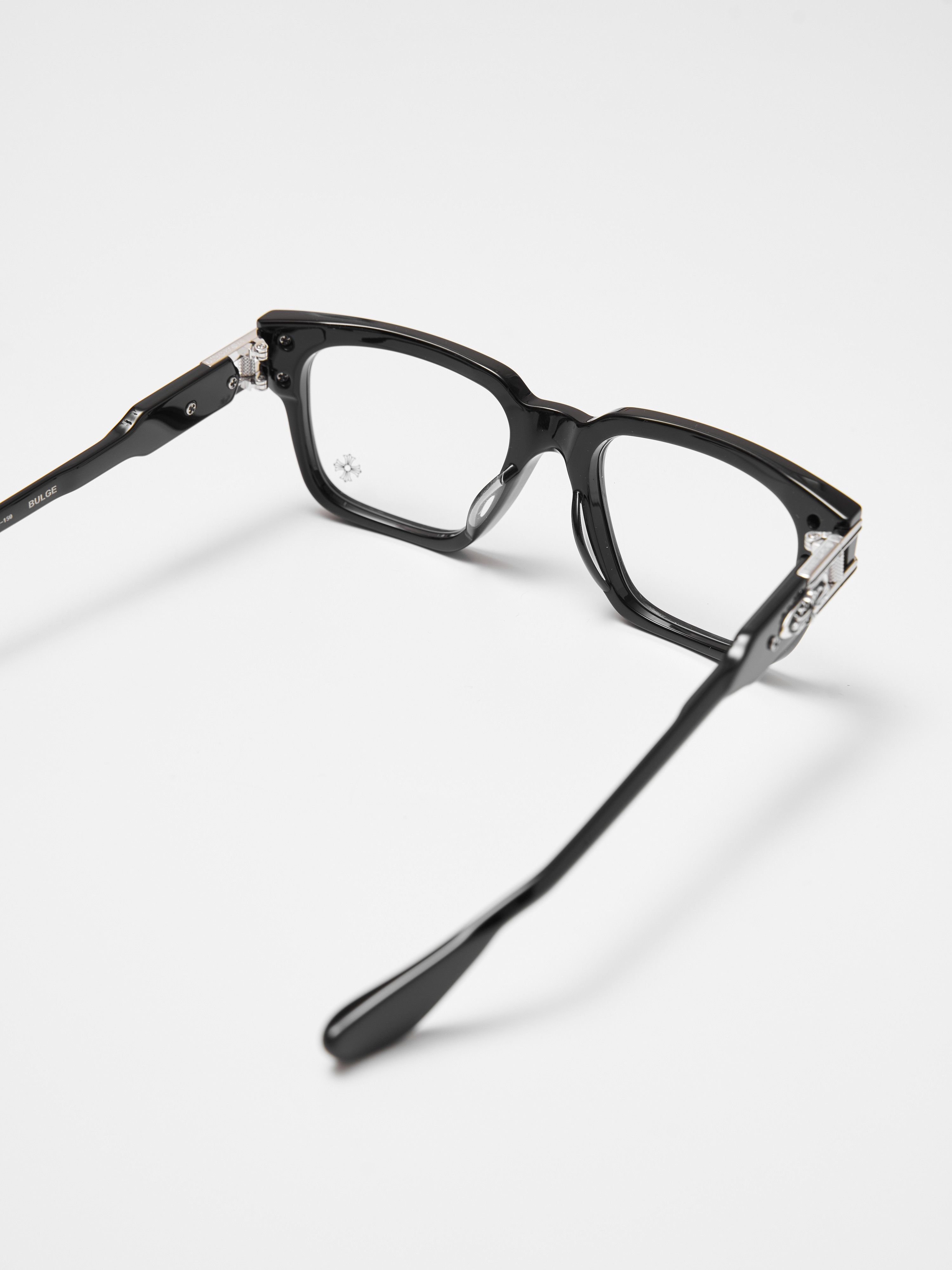 Chrome Hearts CHROME HEARTS BULGE BLACK SHINY SILVER GLASSES Size ONE SIZE - 6 Thumbnail