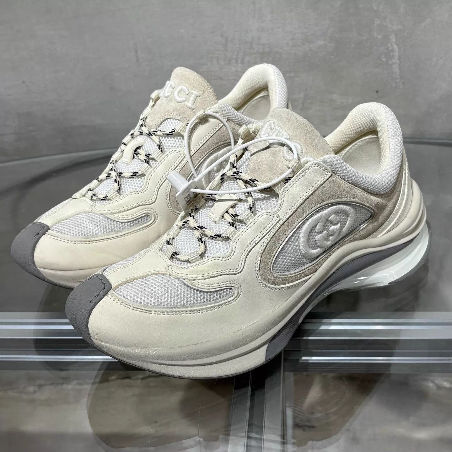 Gucci Gucci women's white sneakers 37 Size US 6 / IT 36 - 2 Thumbnail