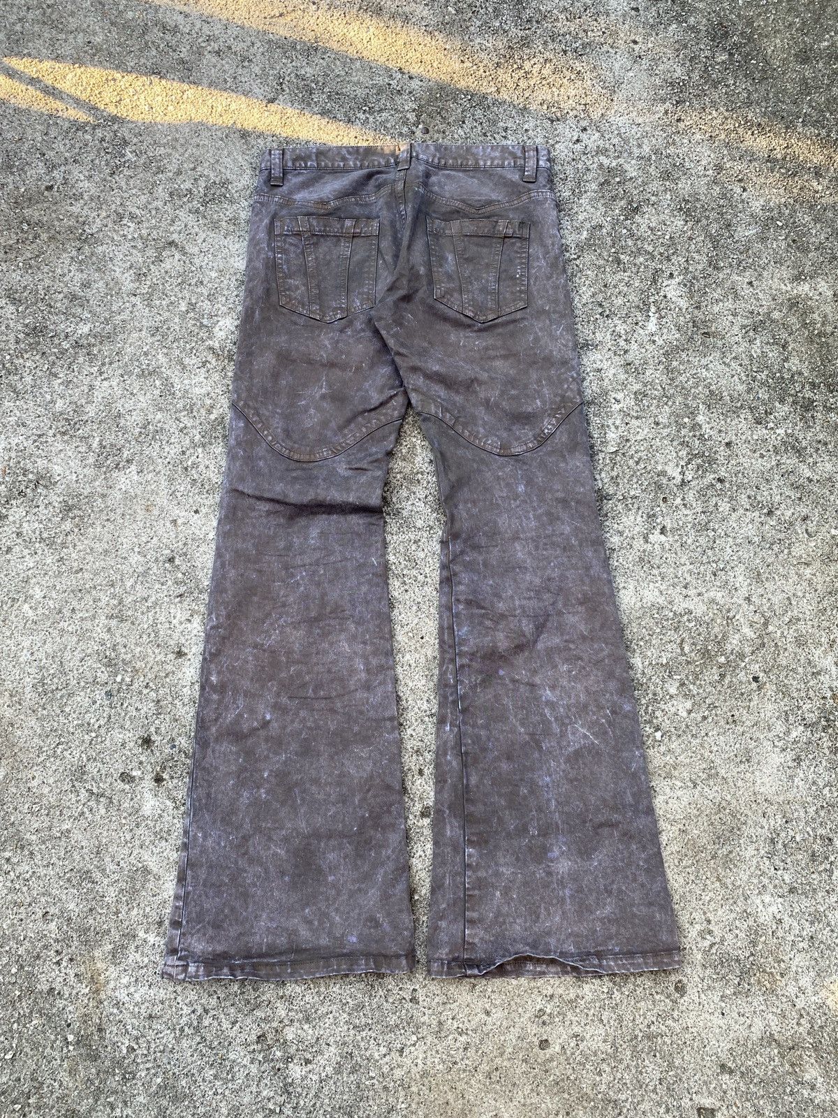 Japanese Brand Semantics Design Japan Faded Waxed Flare Pant Size US 31 - 4 Thumbnail