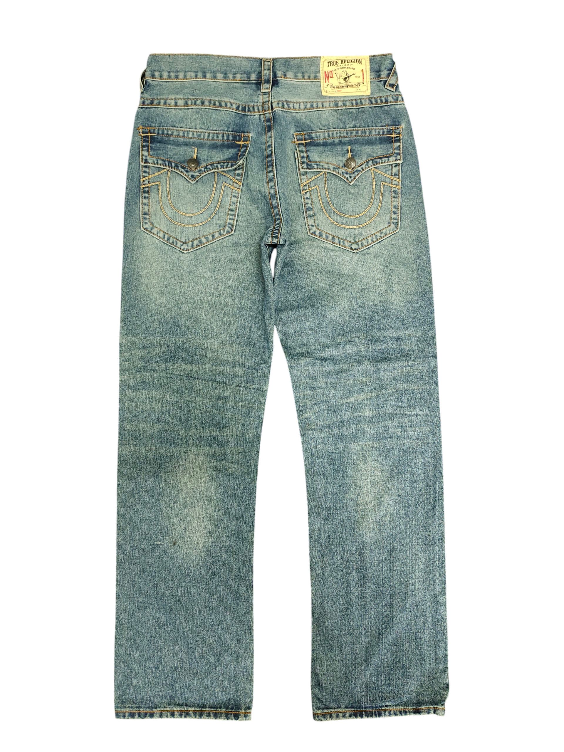 True Religion Vintage Y2k True Religion Usa Ricky Denim Jeans Size US 36 / EU 52 - 8 Thumbnail