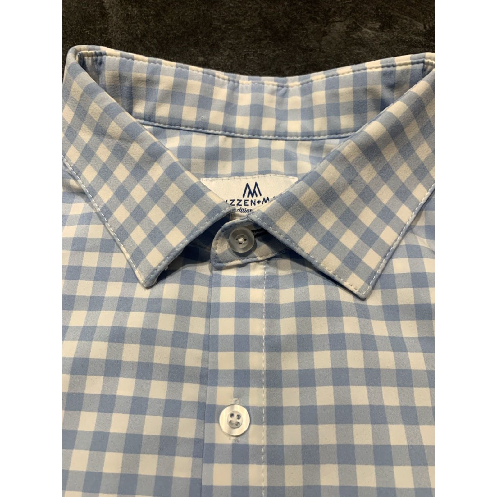 Mizzen+Main VINTAGE Mizzen+Main Men's Shirt 2XL Button-Up Collared Plaid Long Sleeve Breathable Stretch Fall Winter Spring Casual Workwear Size US XXL / EU 58 / 5 - 6 Thumbnail