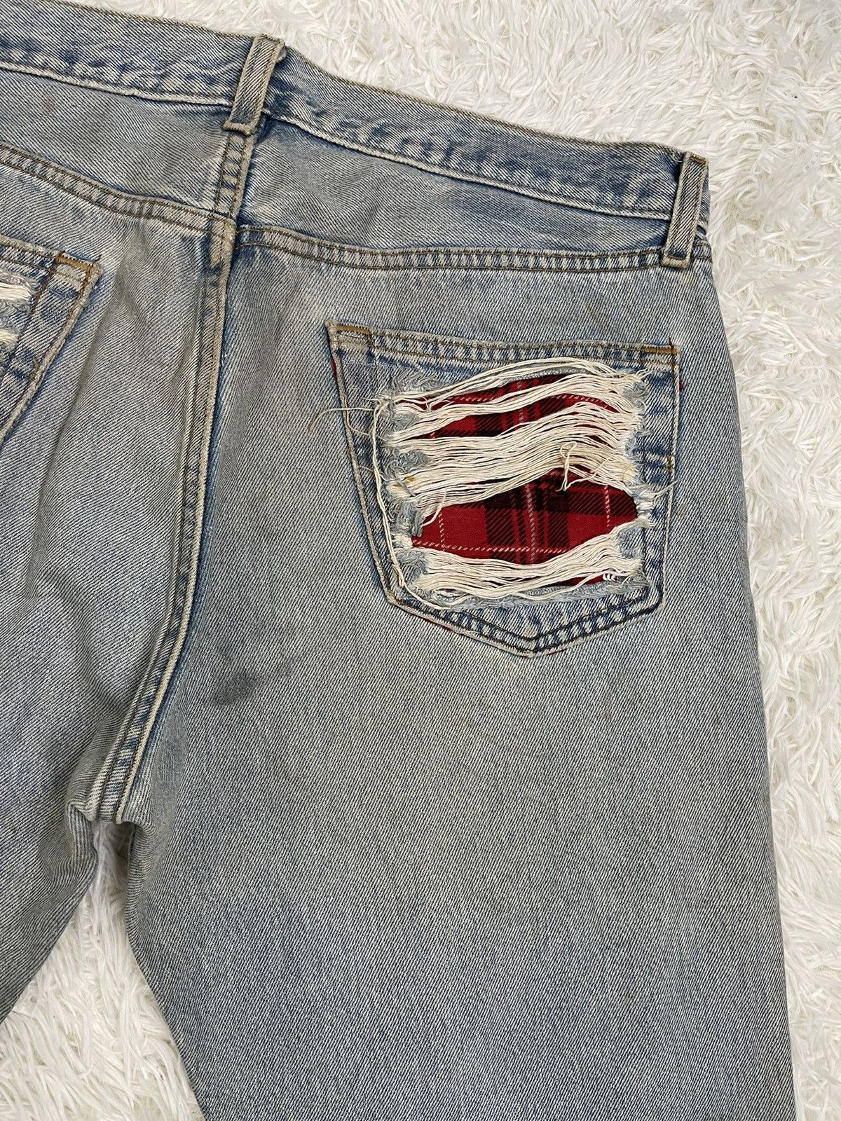 Levi's Custom distressed jeans Fashion Style Size US 35 - 11 Thumbnail
