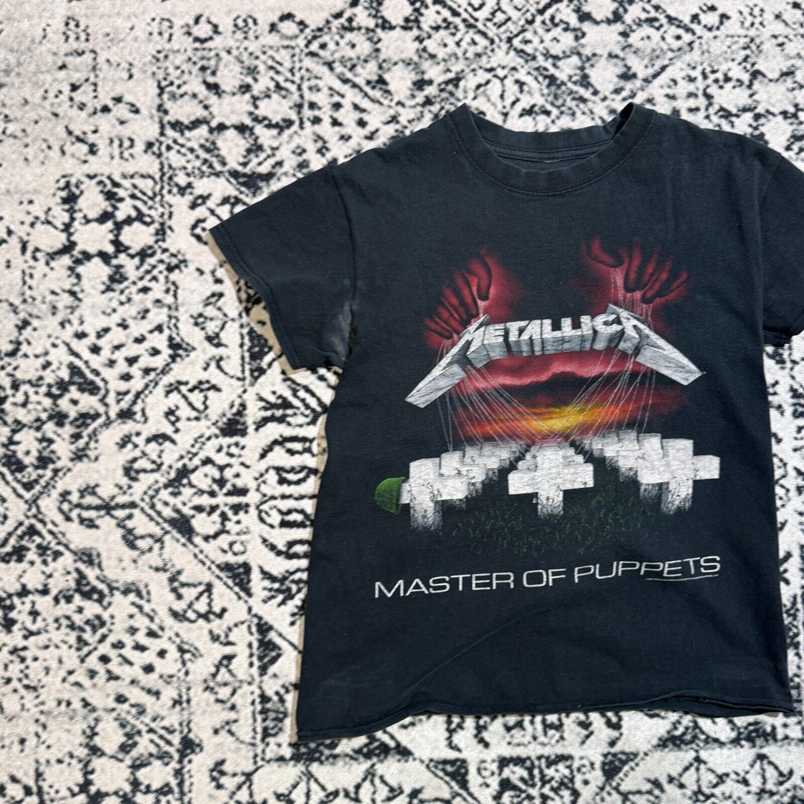 Vintage Black Cotton T-Shirt Size S Master Of Puppets Y2K 90s Size US S / EU 44-46 / 1 - 3 Thumbnail