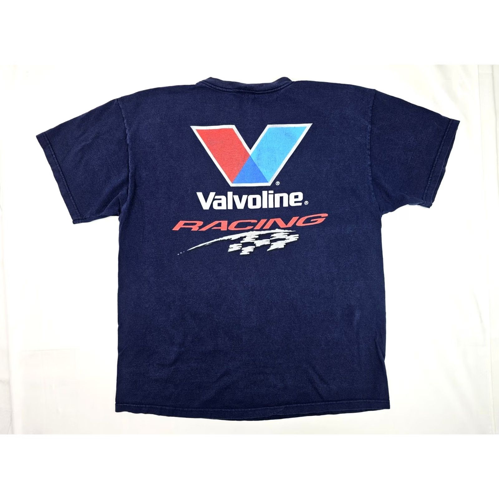 Gildan VINTAGE NASCAR Scott Riggs #10 Valvoline Racing T-Shirt Men XL Blue - Fruit of the Loom Graphic Print Shirt Men's Racing 2005 Size US XL / EU 56 / 4 - 6 Thumbnail