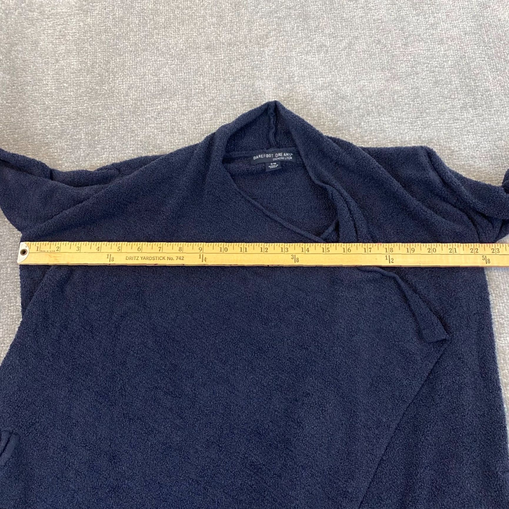 Vintage Barefoot Dreams Cardigan Sweater Womens Medium Faded Blue Cozychic Lite Casual Long Sleeve Open Front Pockets Size M / US 6-8 / IT 42-44 - 4 Thumbnail