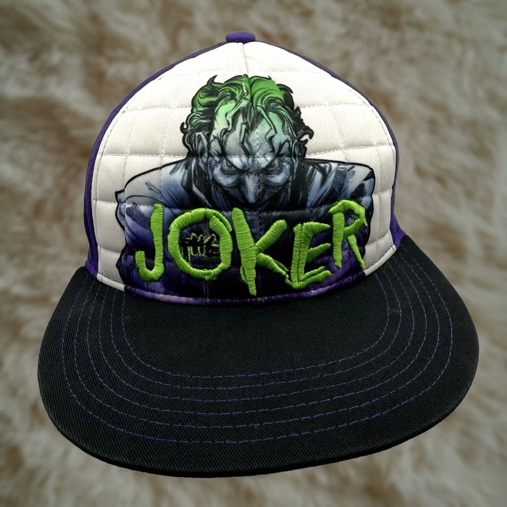DC Comics DC Comics THE JOKER Snapback Hat Cap Logo Warner Bros WB Purple White Green Cap Adjustable Men Multicolor Casual Baseball Style Logo Mens Size ONE SIZE - 1 Thumbnail