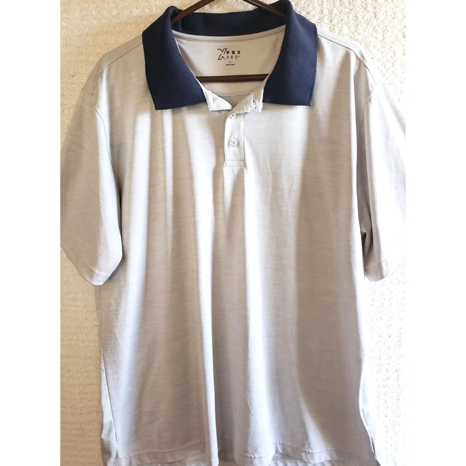 Vintage XPBX Pro Shirt Men's Activewear Polo Shirt Size L Gray Blue Short Sleeve Golf Shirt Size US L / EU 52-54 / 3 - 2 Thumbnail