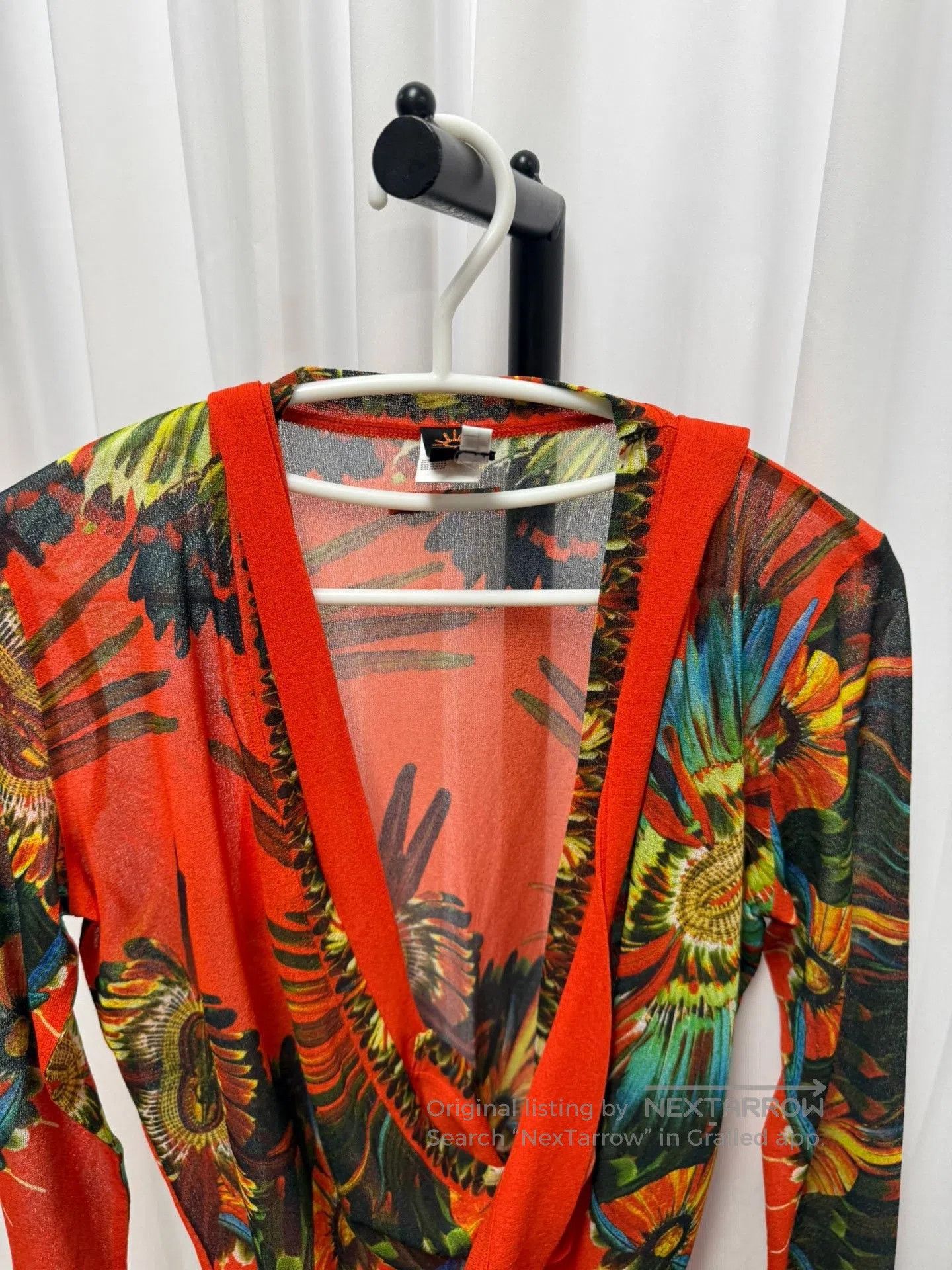 Jean Paul Gaultier Jean Paul Gaultier Mesh Wrap Tie Cardigan. Size S / US 4 / IT 40 - 4 Thumbnail