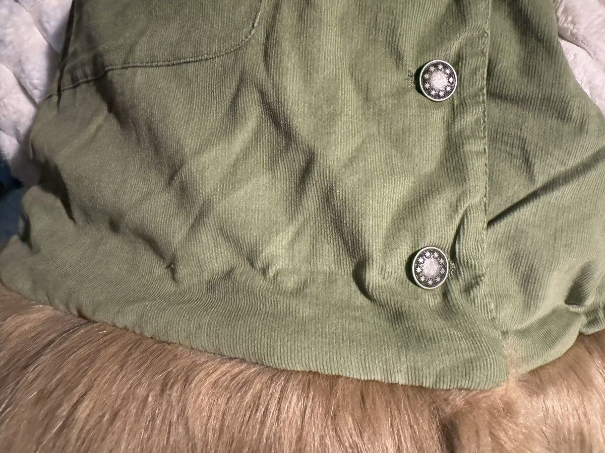 Vintage dELiA*s Daisy Dear Sherpa green cord mohair retro peacoat 90 Size XS / US 0-2 / IT 36-38 - 14 Thumbnail