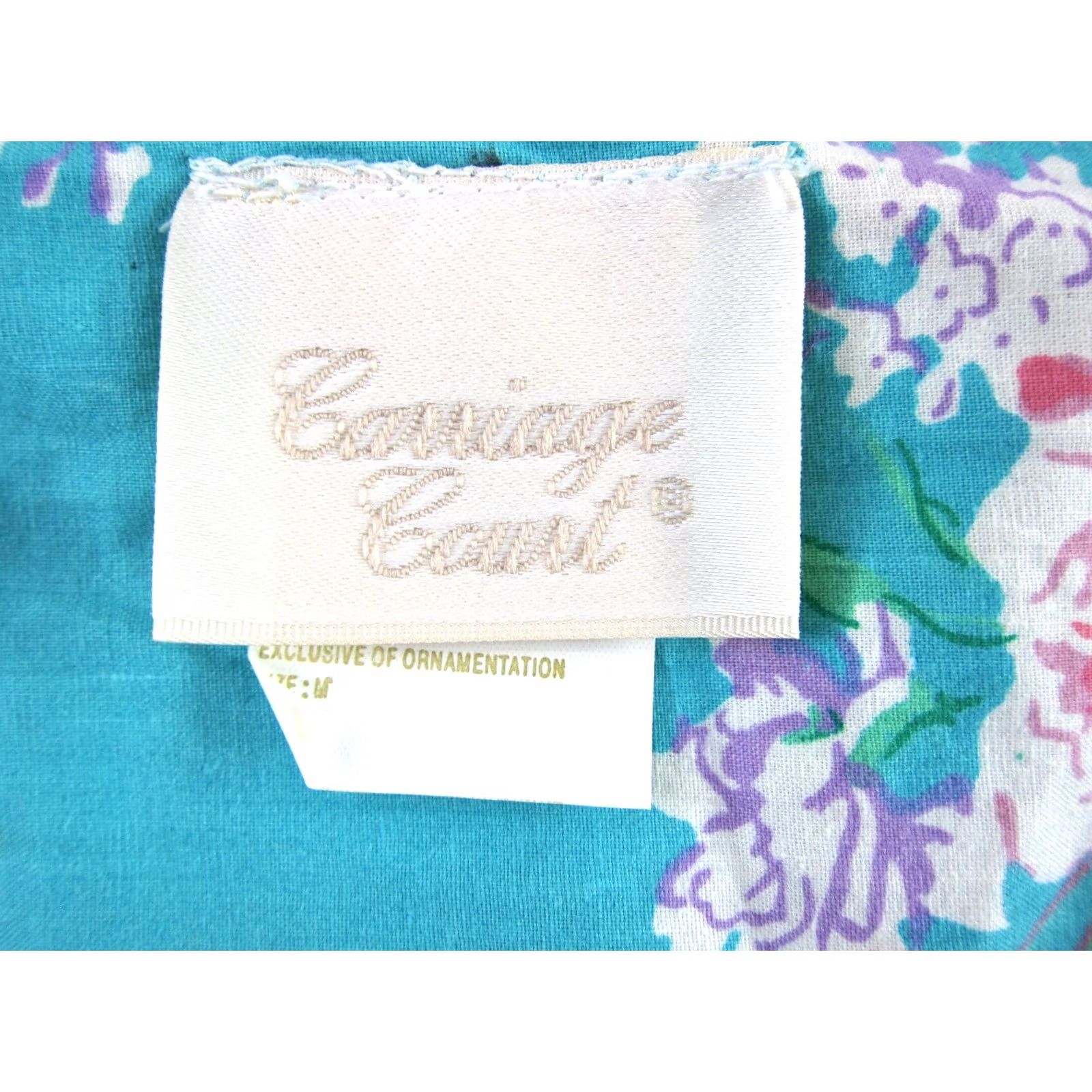 Vintage VTG Carriage Court Cotton Pink Floral Tank Sun Dress M Size M / US 6-8 / IT 42-44 - 3 Thumbnail