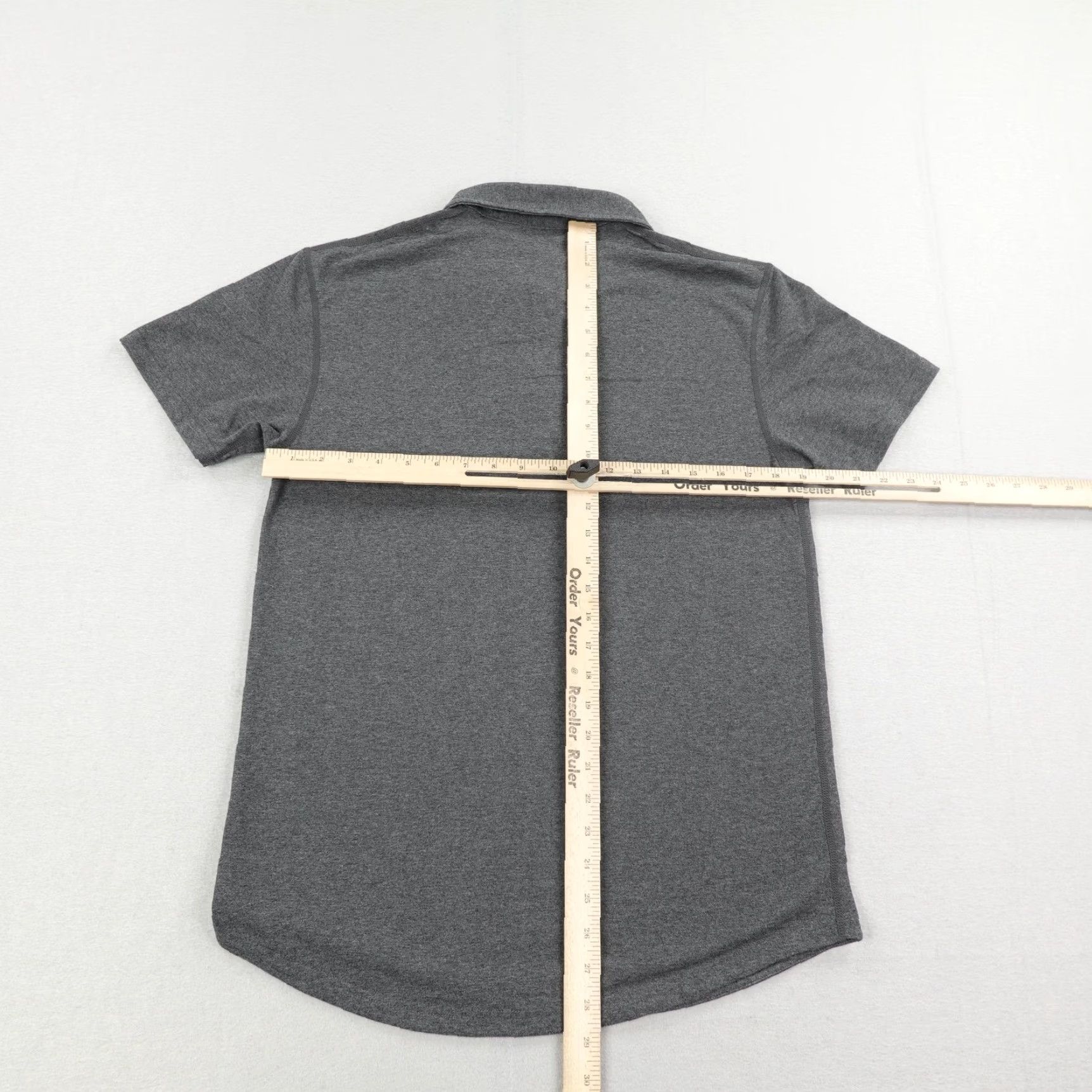 Vintage BYLT Polo Shirt Mens Medium Gray Drop-Cut Fit Performance Casual Golf Stretch Size US M / EU 48-50 / 2 - 5 Thumbnail