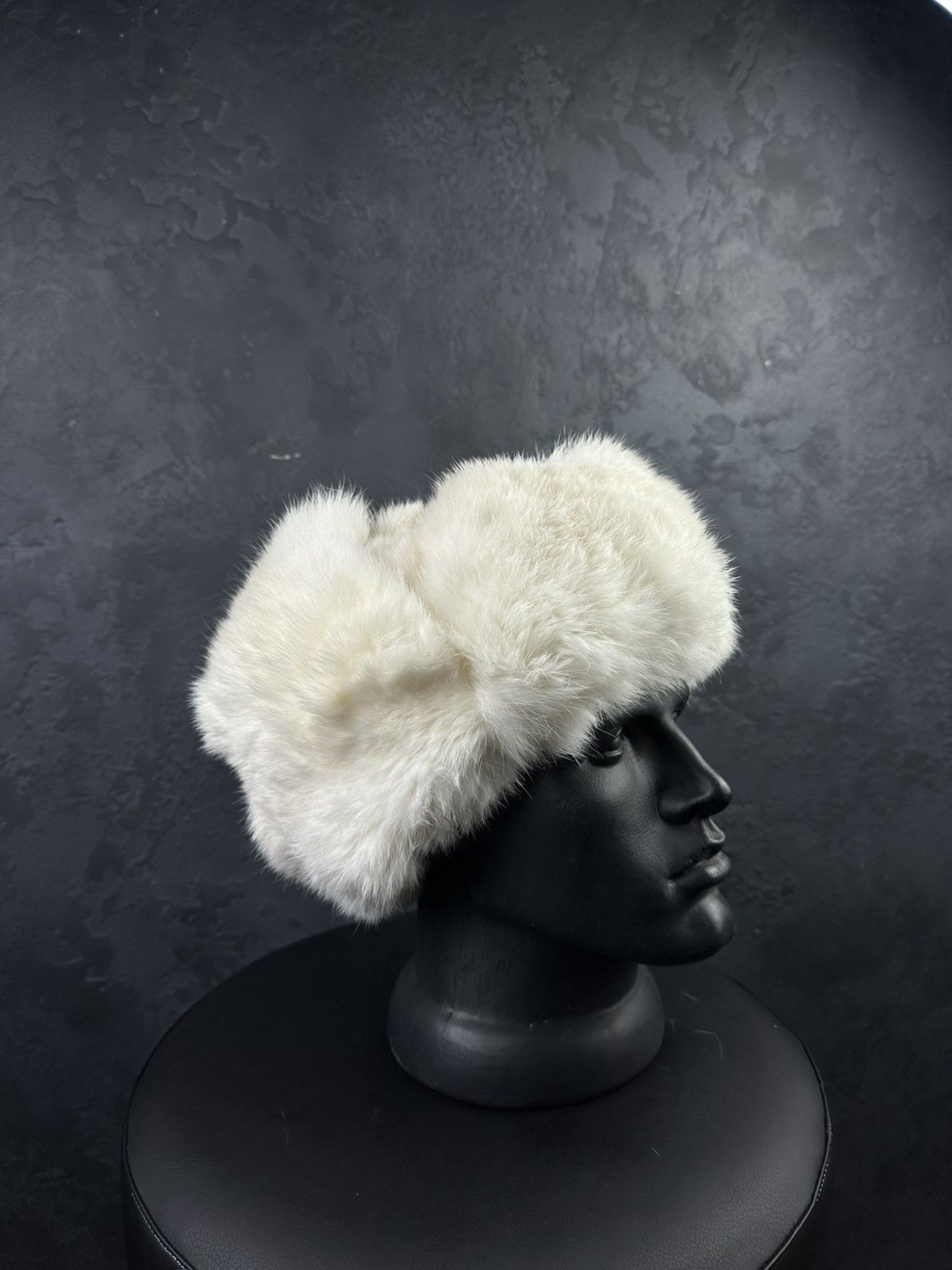 Hysteric Glamour × Japanese Brand Y2K Style Mohair Fuzzy Ushanka Hat Faux Fur Distressed 90s Size ONE SIZE - 2 Thumbnail