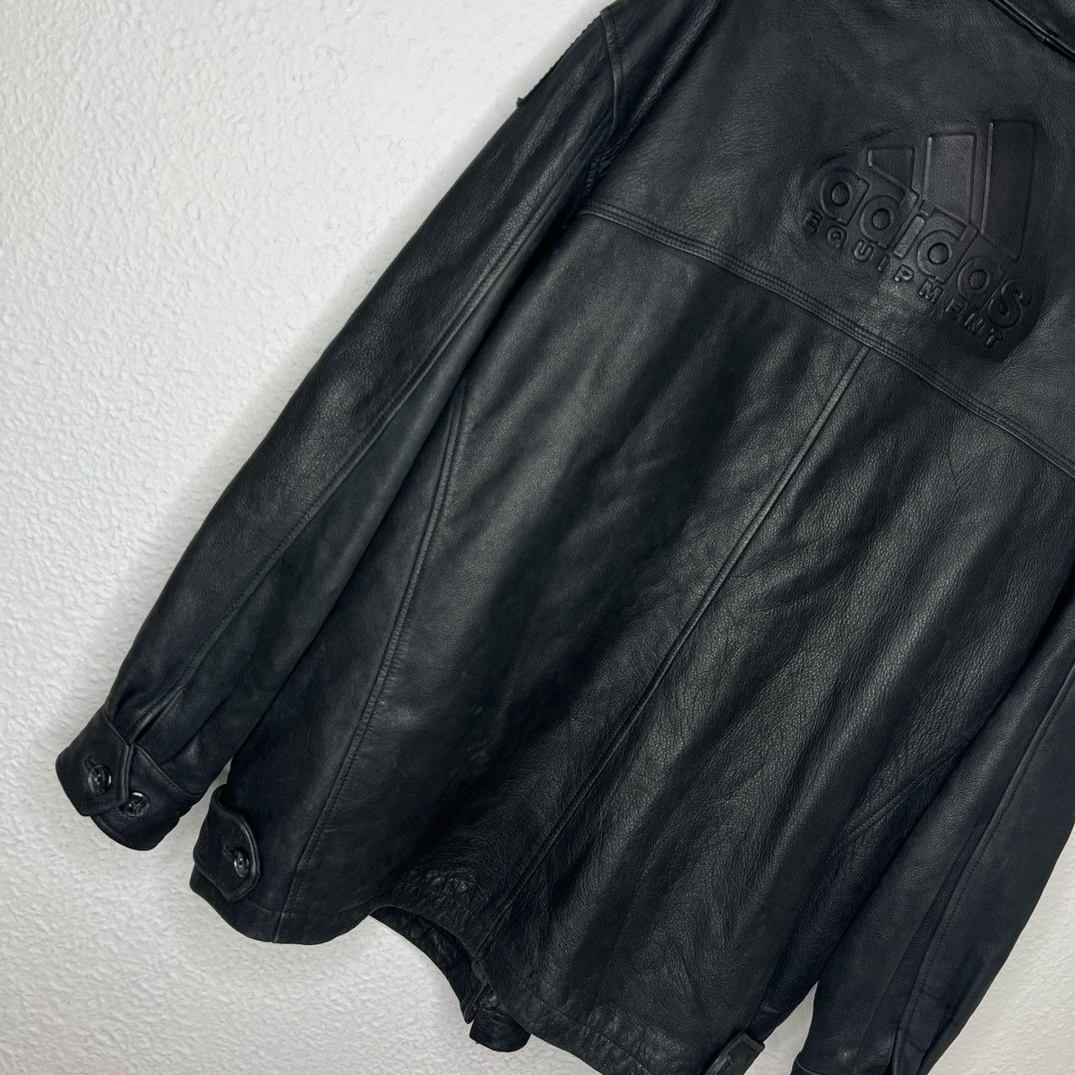 Adidas Adidas Equipment Lather Jacket EQT 90s 80s Vintage size L Size US L / EU 52-54 / 3 - 10 Thumbnail