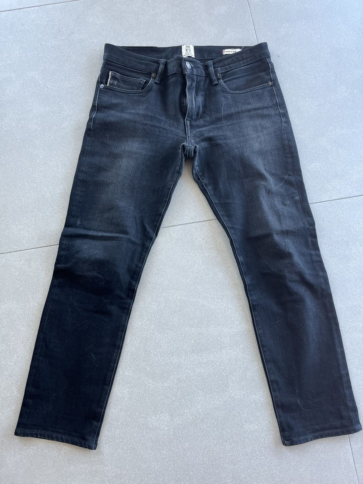Hiroshi Kato Hiroshi Karo The Pen Slim Selvedge Black Denim Jeans Size US 30 / EU 46 - 2 Thumbnail