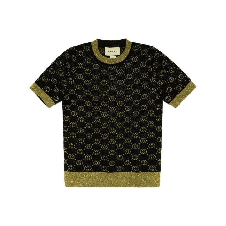 Gucci Gucci Black Logo Knit Wool Sweater Size M / US 6-8 / IT 42-44 - 1 Thumbnail