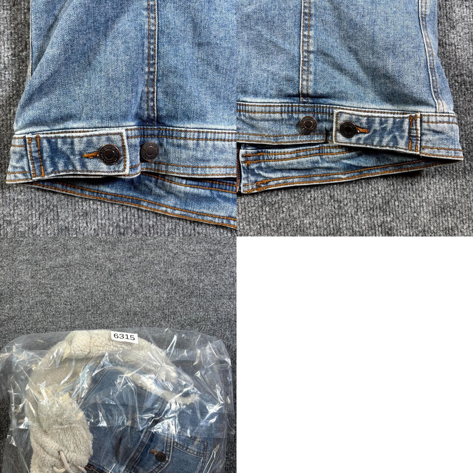 Vintage Maurices Jacket Womens Small Blue Denim Cotton Sherpa Hooded Full Zip Winter Size S / US 4 / IT 40 - 10 Thumbnail