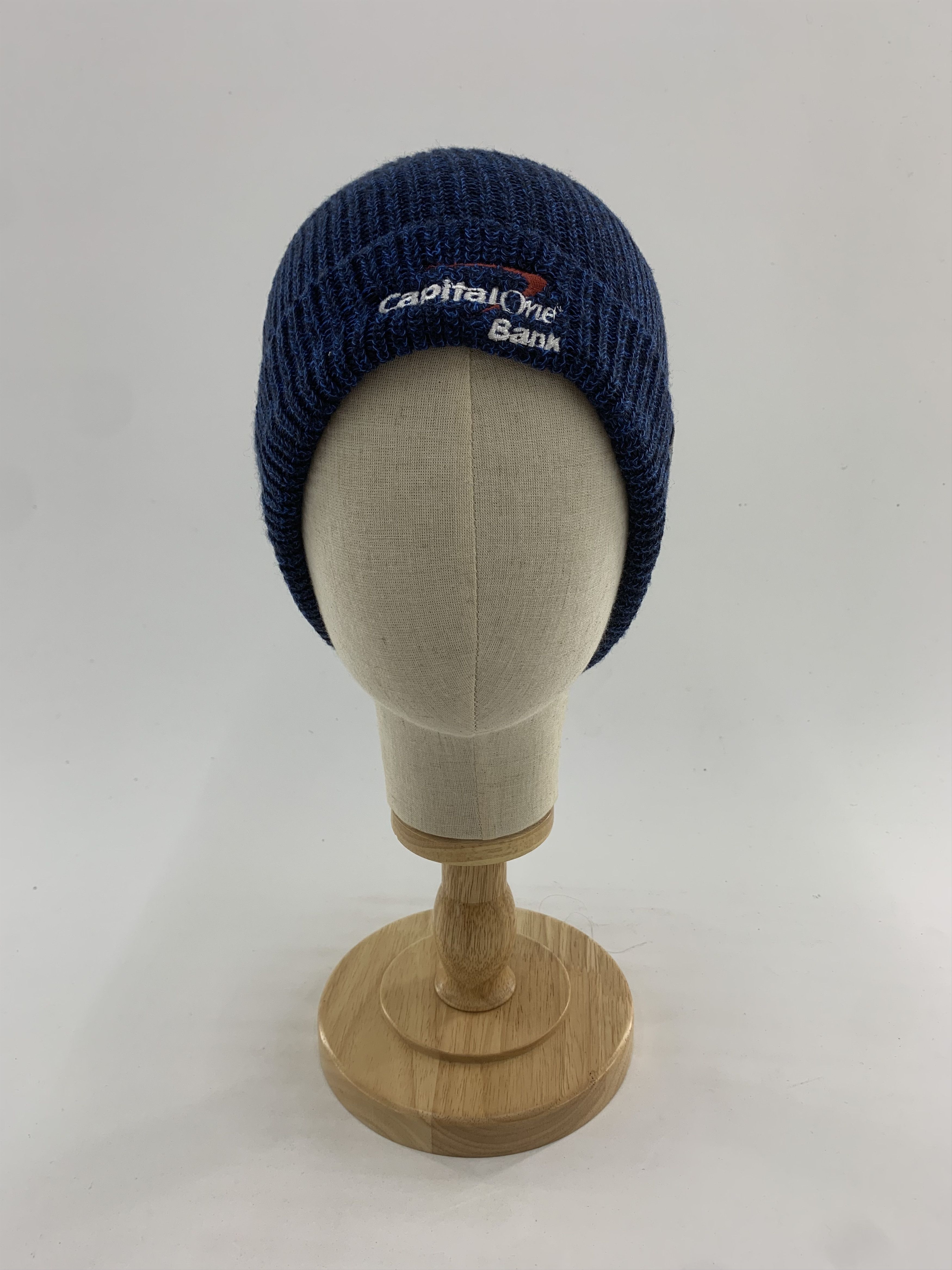 Vintage Capital One Bank Beanie Hat Snowcap Size ONE SIZE - 1 Thumbnail