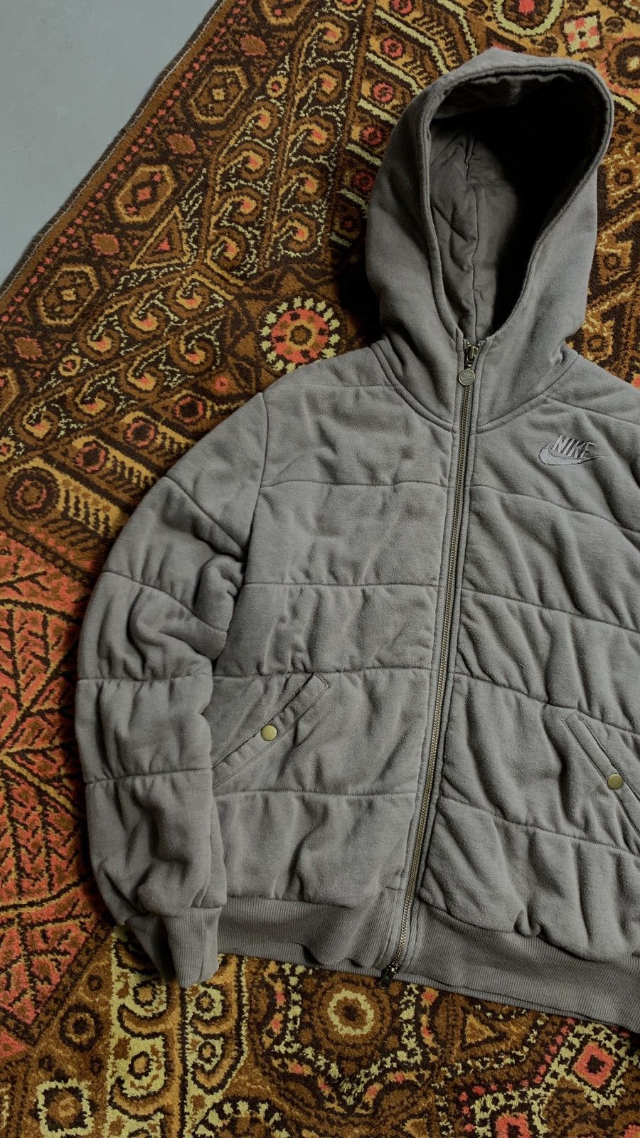 Nike × Vintage Y2K Vintage Nike Brown Jacket Women Size M / US 6-8 / IT 42-44 - 4 Thumbnail