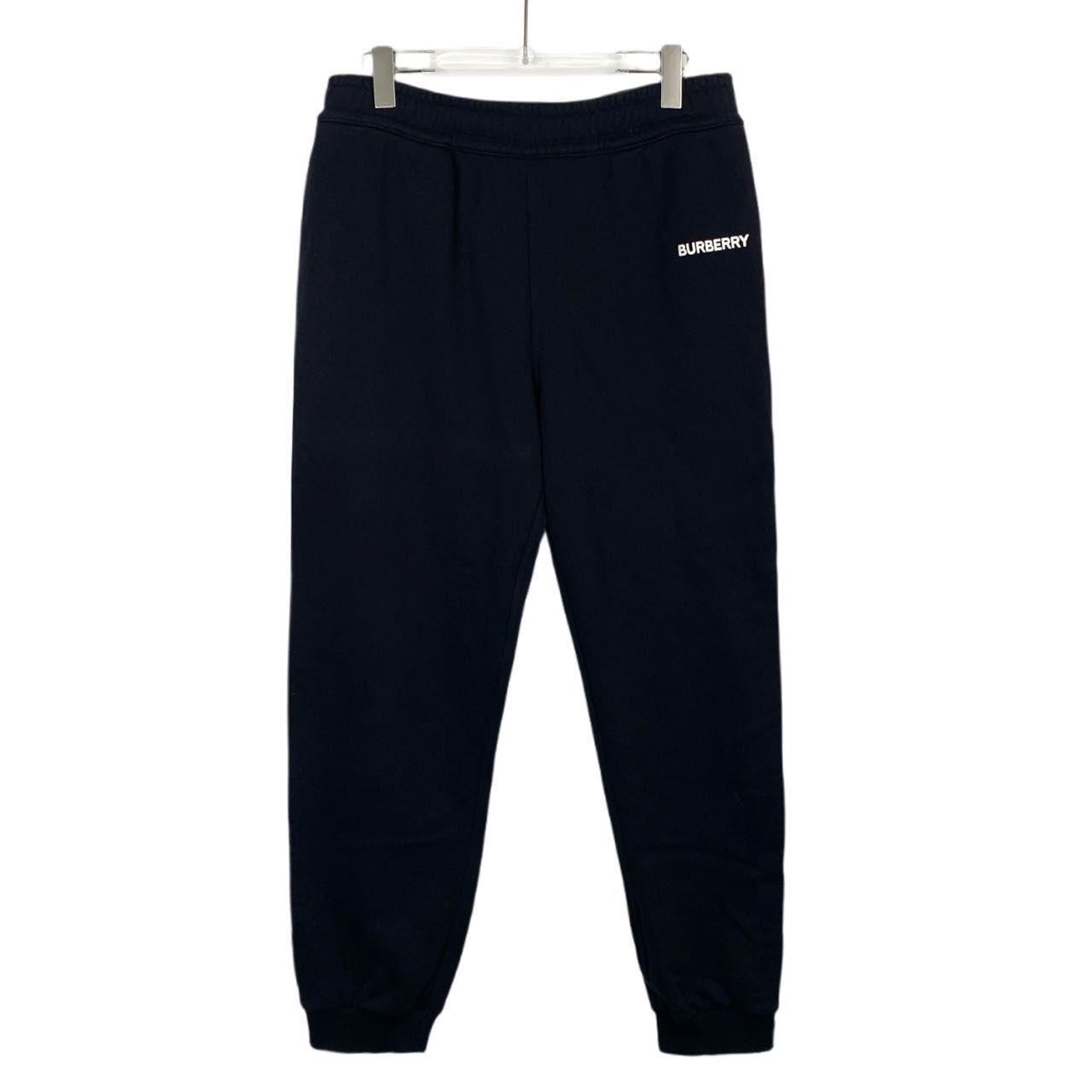 Burberry Burberry Black Logo Print Cotton Joggers (Size L) Size M / US 6-8 / IT 42-44 - 1 Thumbnail