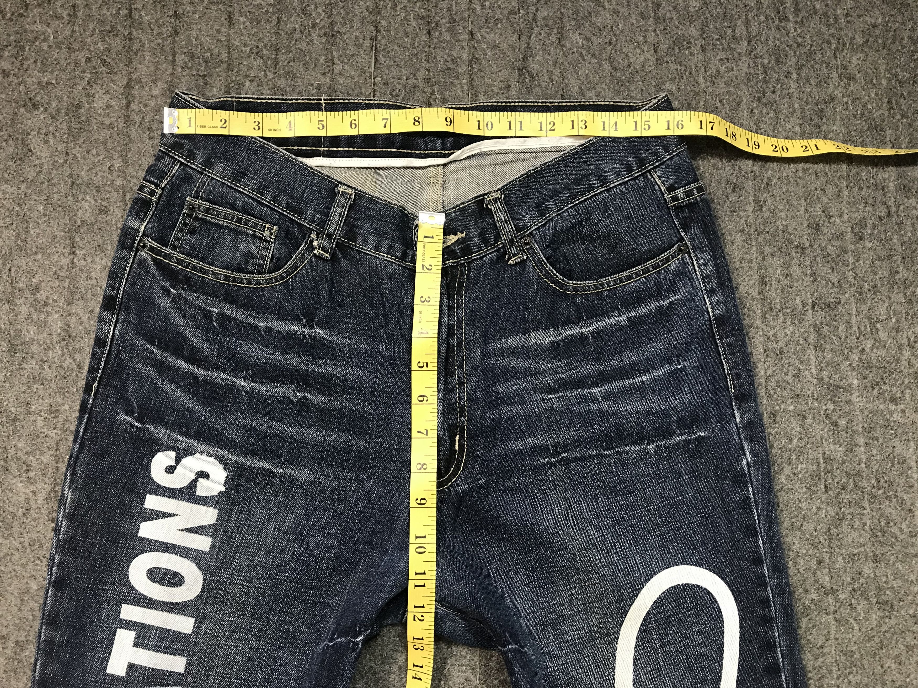 Other Solberry Complex Big Logo Printed Indigo Denim Jeans Size US 32 / EU 48 - 11 Thumbnail