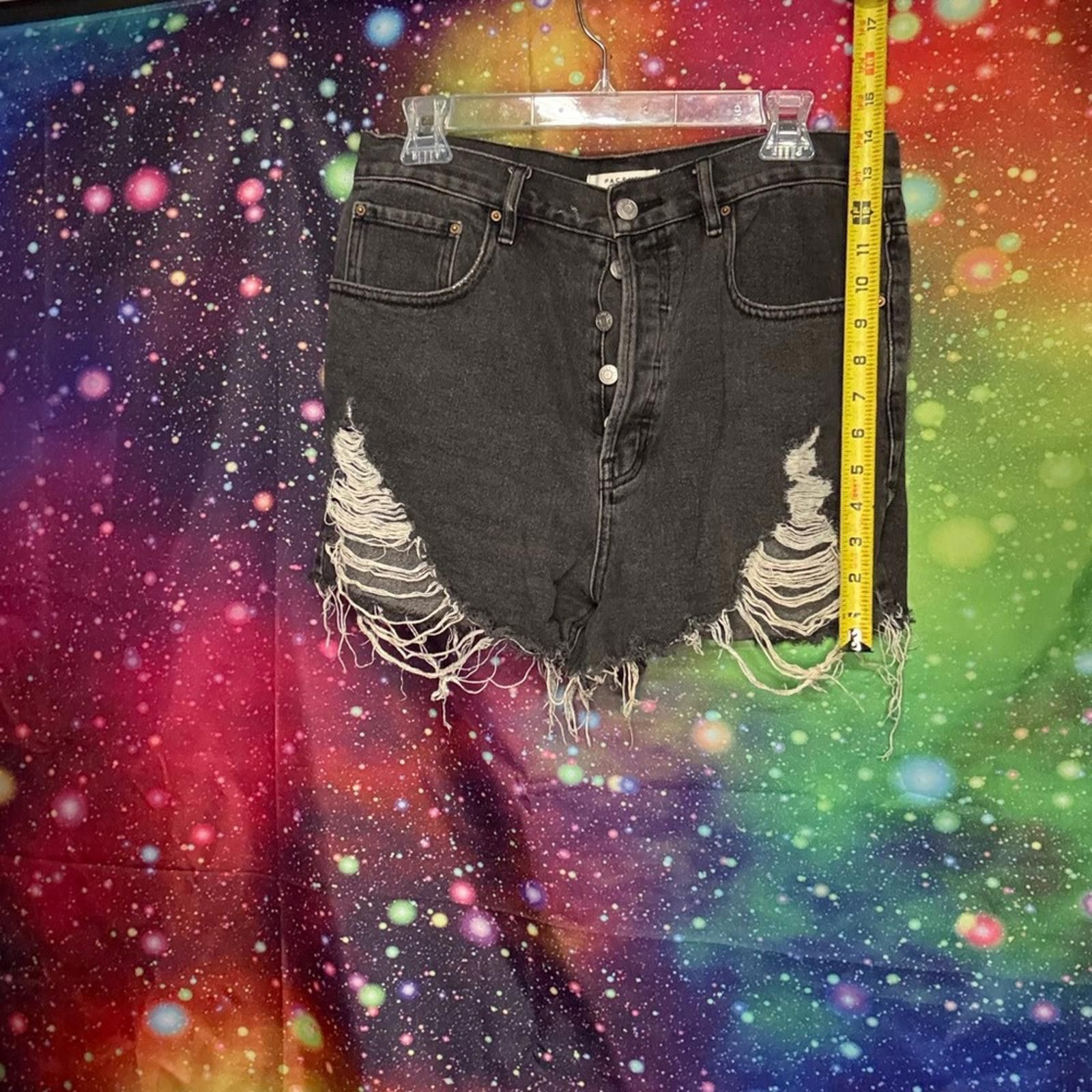 Pacsun PacSun Black Denim Shorts Size 30" / US 8 / IT 44 - 3 Thumbnail