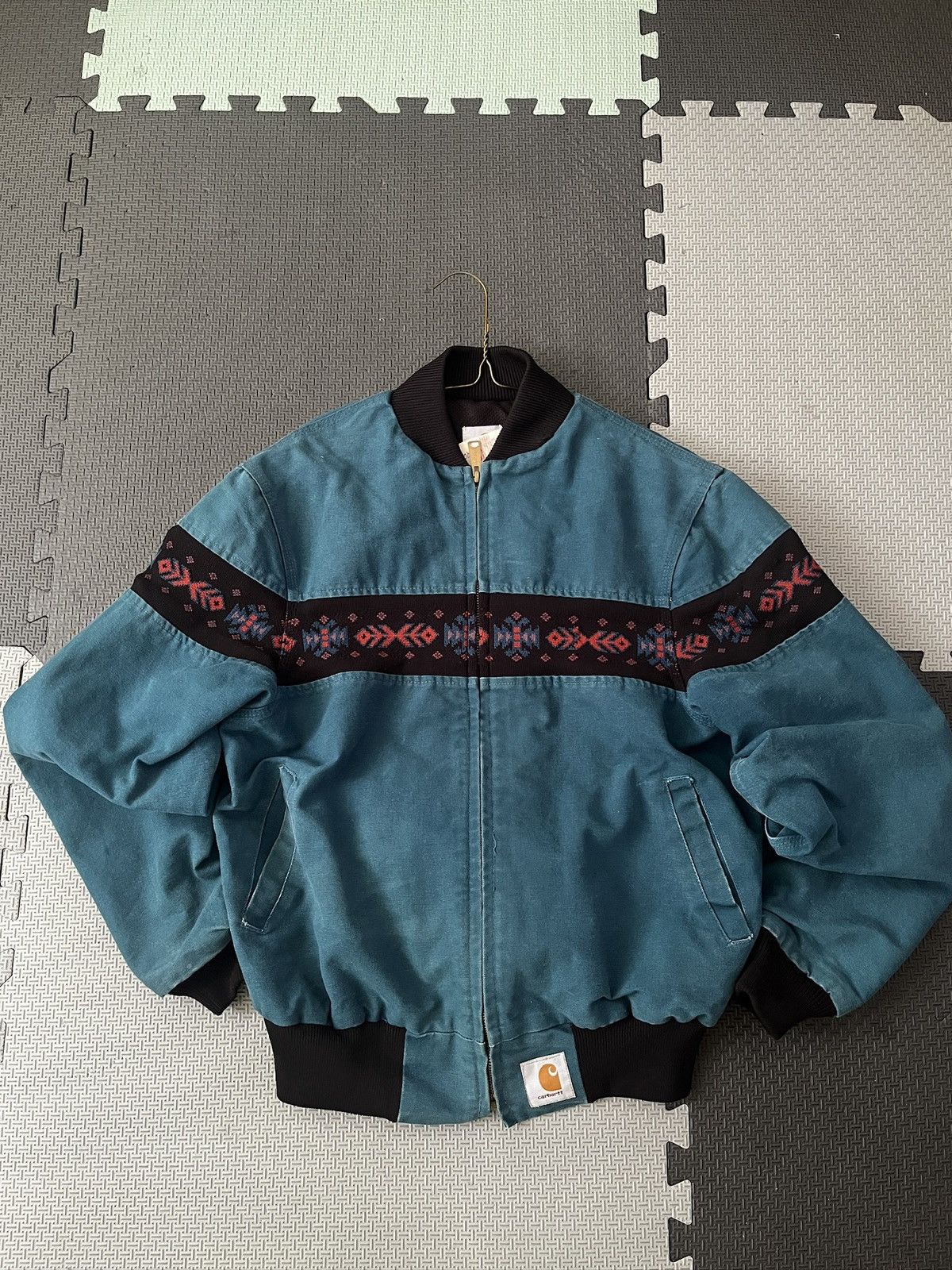 Carhartt Vintage carhartt aztec jacket teal blue Size US M / EU 48-50 / 2 - 4 Thumbnail