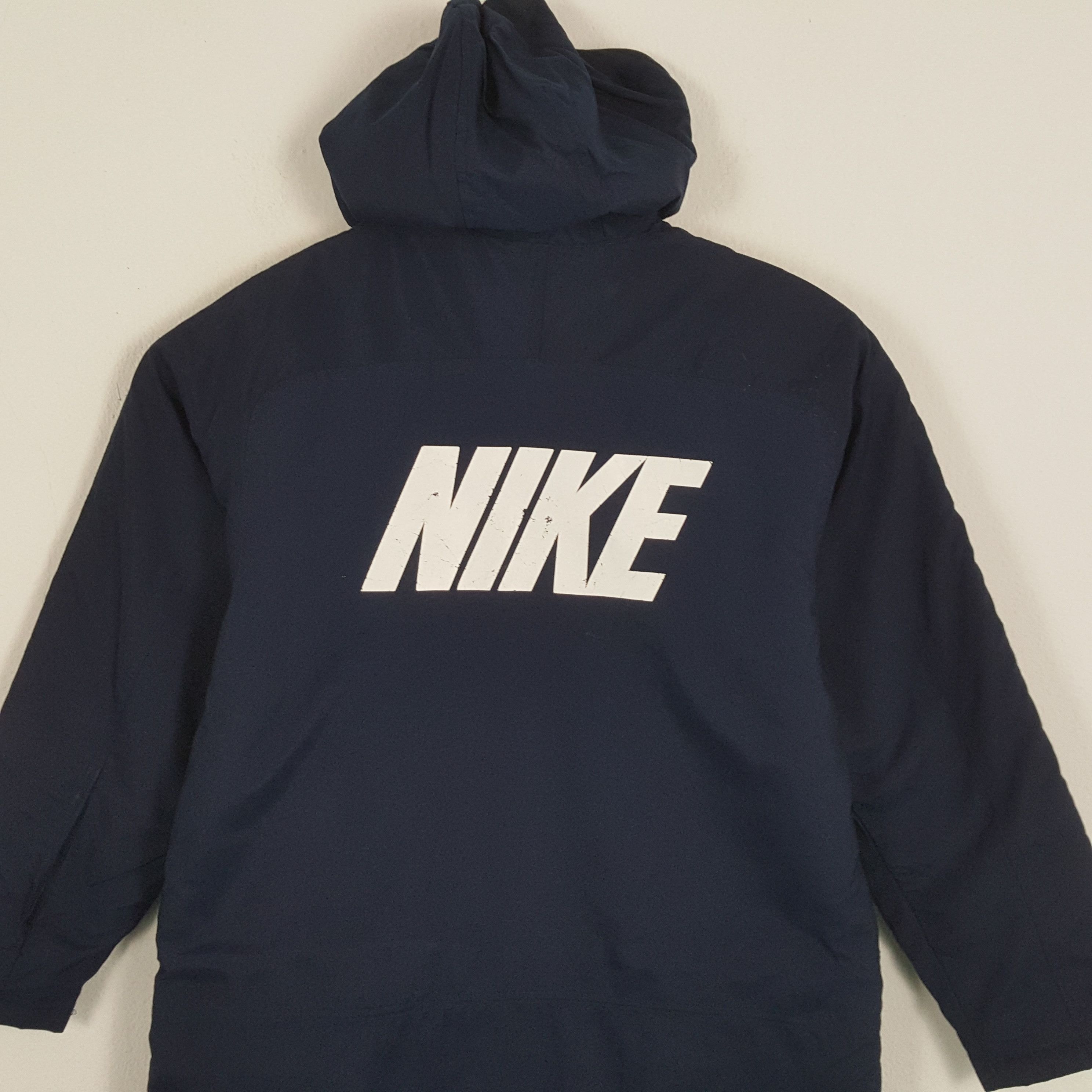 Nike × Vintage NIKE Spellout Design Long Jacket Size US S / EU 44-46 / 1 - 2 Thumbnail