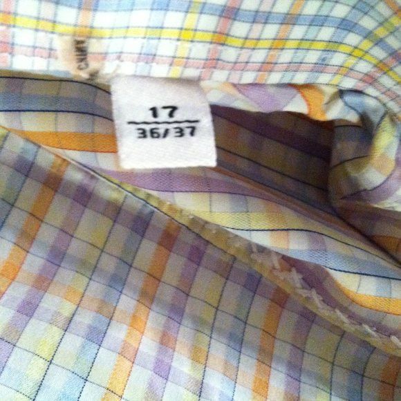 BUGATCHI BUGATCHI MENS 100%COTTON CASUAL SHIRT SIZE: 17/36-37 Size US XL / EU 56 / 4 - 7 Thumbnail