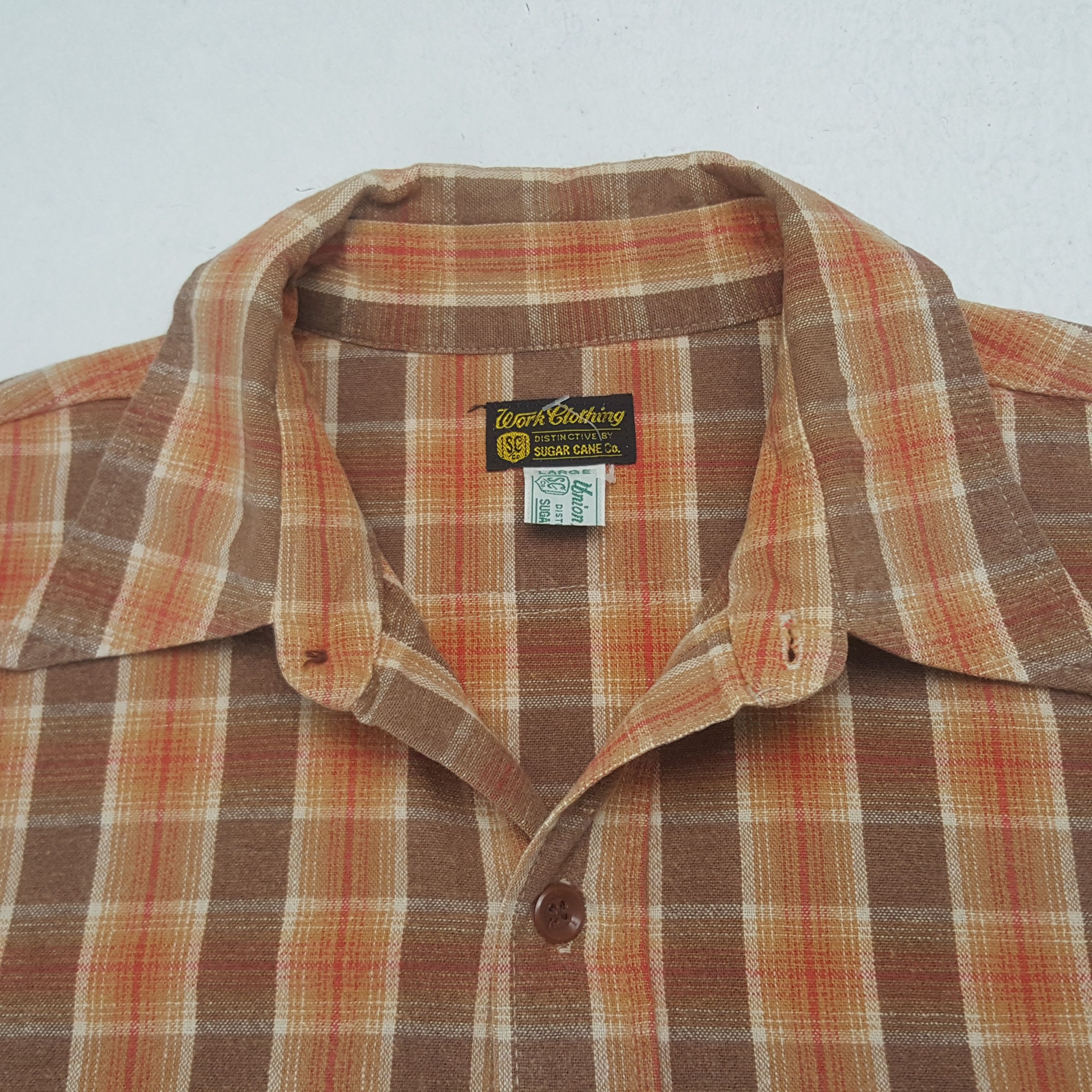 Sugar Cane Vintage Sugar Cane Japanese Flannel Shirt Button Up C294N42 Size US L / EU 52-54 / 3 - 4 Thumbnail