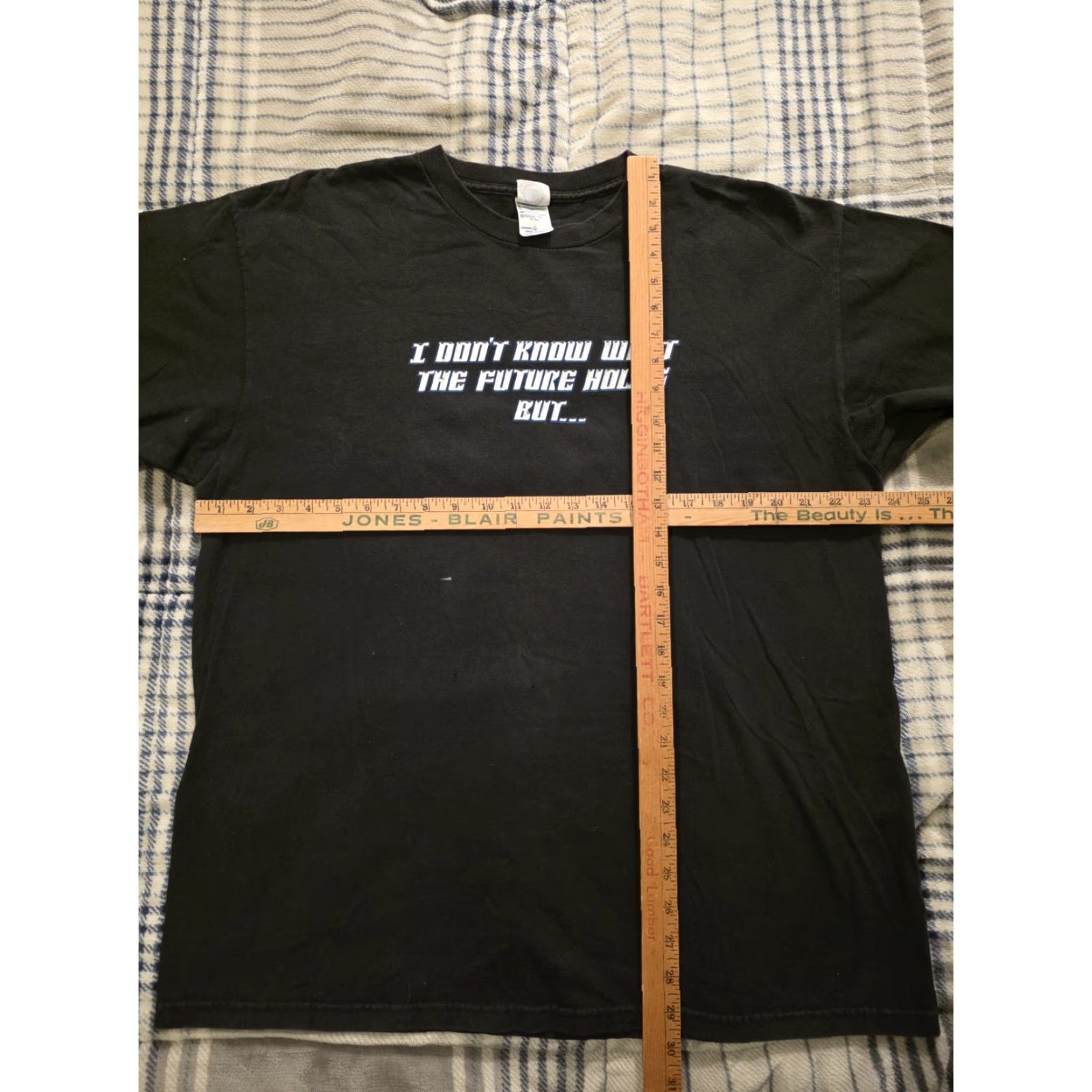 Delta VINTAGE 90s Delta I Know Who Holds The Future Jesus Tee T Shirt Black Mens XL Size US XL / EU 56 / 4 - 6 Thumbnail