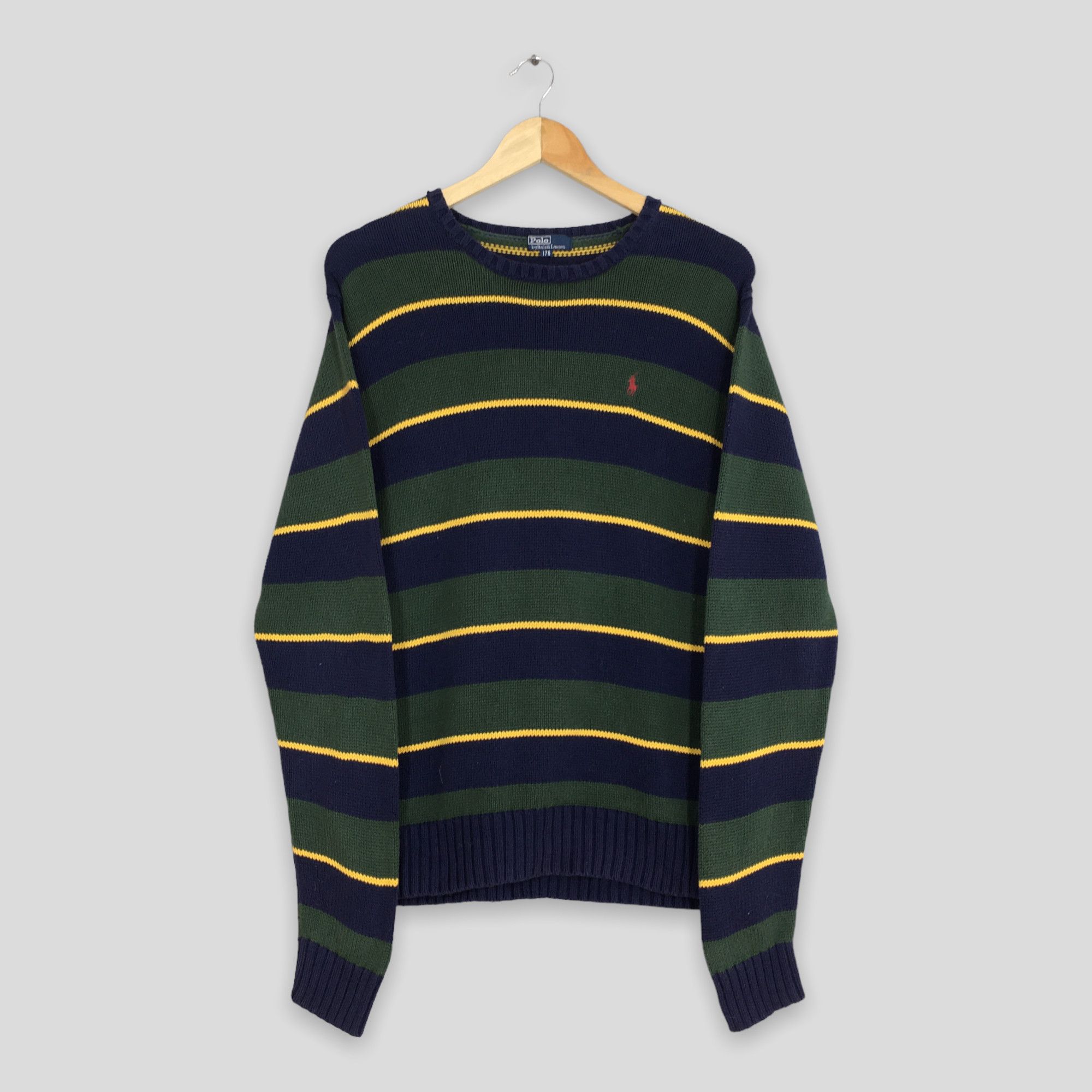 Polo Ralph Lauren Vintage Polo Ralph Lauren Stripes Knit Sweater Medium Size US M / EU 48-50 / 2 - 1 Thumbnail