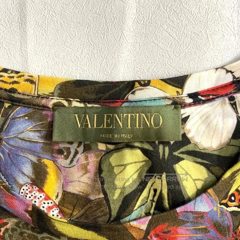 Valentino Valentino Colorful Butterfly Print Men's T-shirt . Size US XS / EU 42 / 0 - 3 Thumbnail