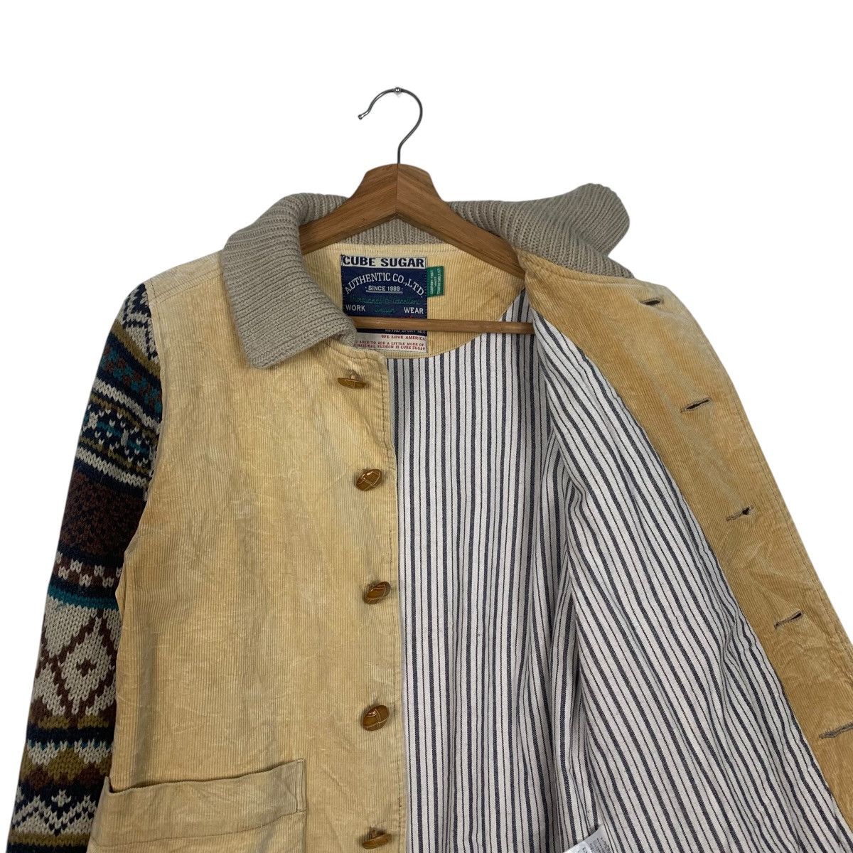 CUBE SUGAR Work Wear Knit Sleeve Jacket #1812-C20