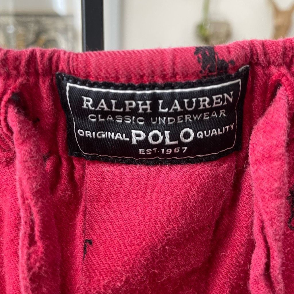 Polo Ralph Lauren Polo Ralph Lauren Allover Pony Pajama Pant Red Cotton Flanne Size US 32 / EU 48 - 4 Thumbnail