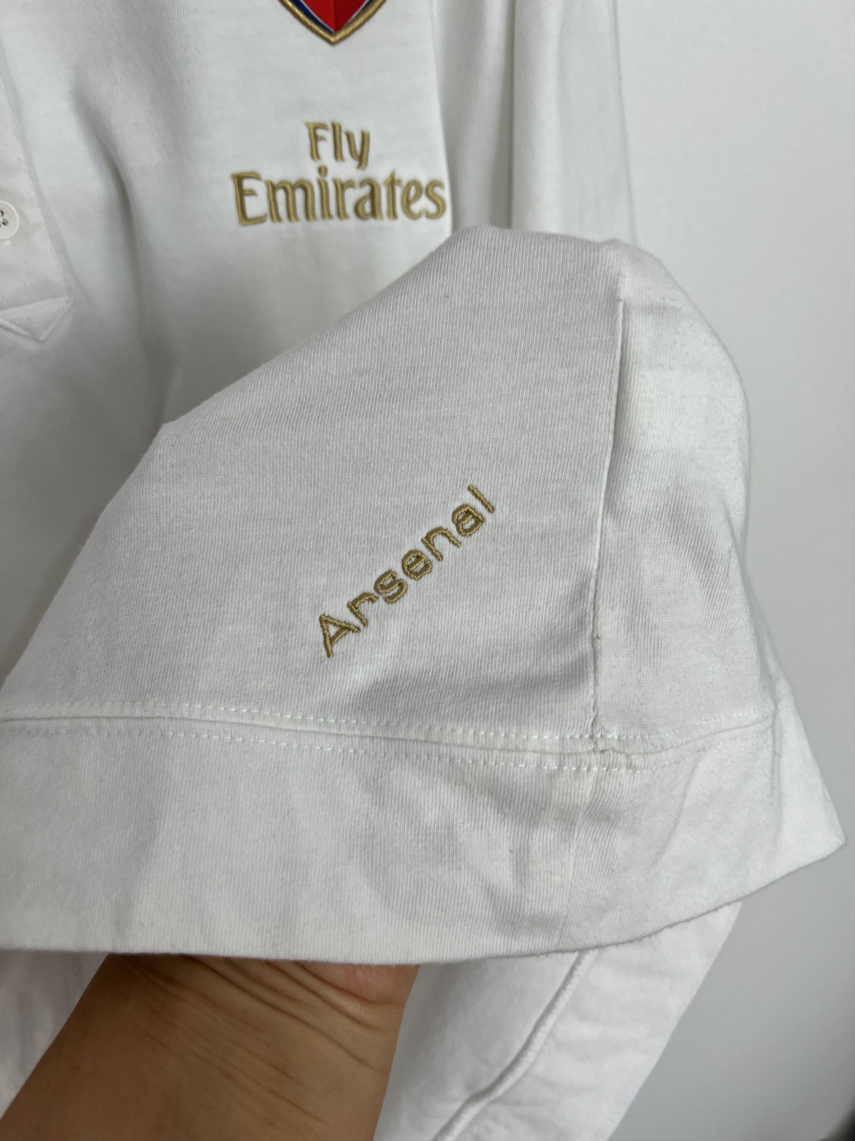 Nike Vintage Nike Arsenal Football Shirt Polo White Soccer Jersey Size US XXL / EU 58 / 5 - 7 Thumbnail