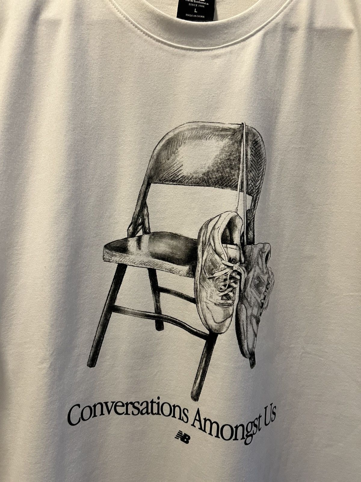 Joe Freshgoods × New Balance NEW L Joe Fresh Goods Conversations Amongst Us Chair T Shirt Size US L / EU 52-54 / 3 - 2 Thumbnail