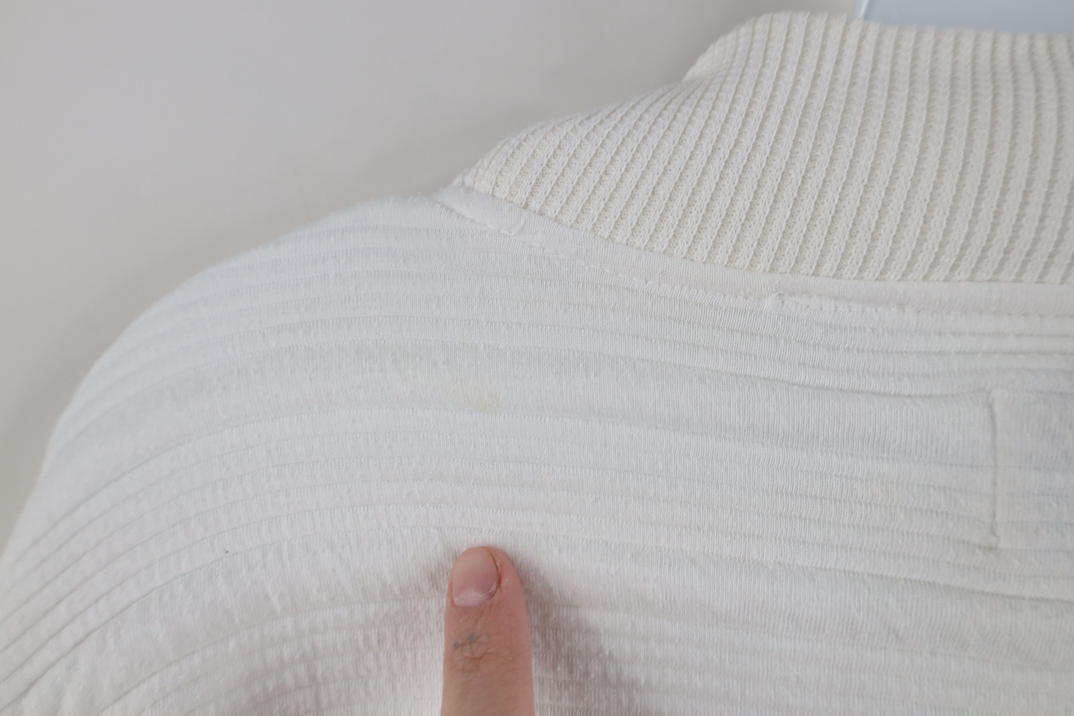 Vintage Vintage 90s Streetwear Ribbed Mock Neck Sweatshirt White Size US XL / EU 56 / 4 - 9 Thumbnail