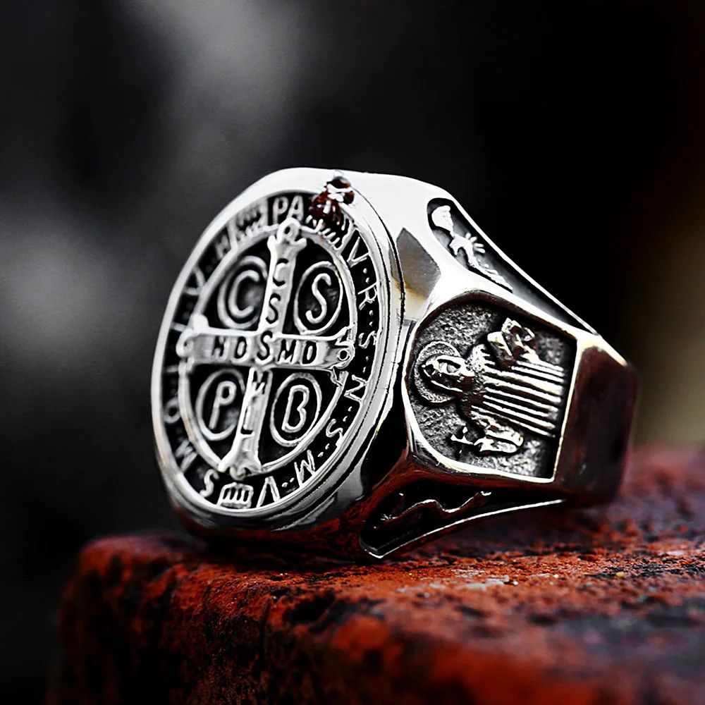 Japanese Brand × Jewelry × Vintage Christianity Jesus Exorcism Cross Ring Size ONE SIZE - 3 Thumbnail